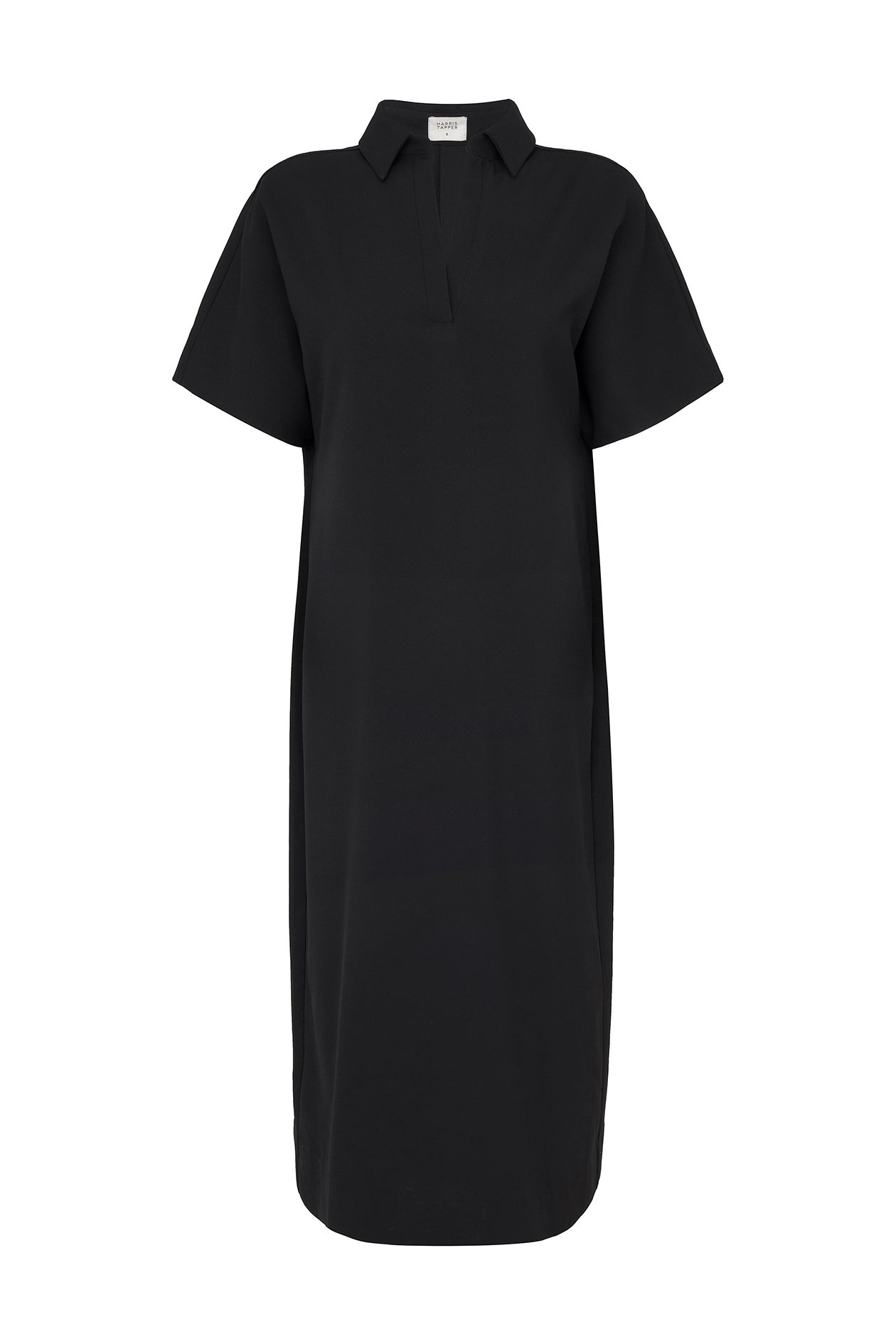 Long Polo Dress in Drape Suiting Long Polo Dress in Drape Suiting