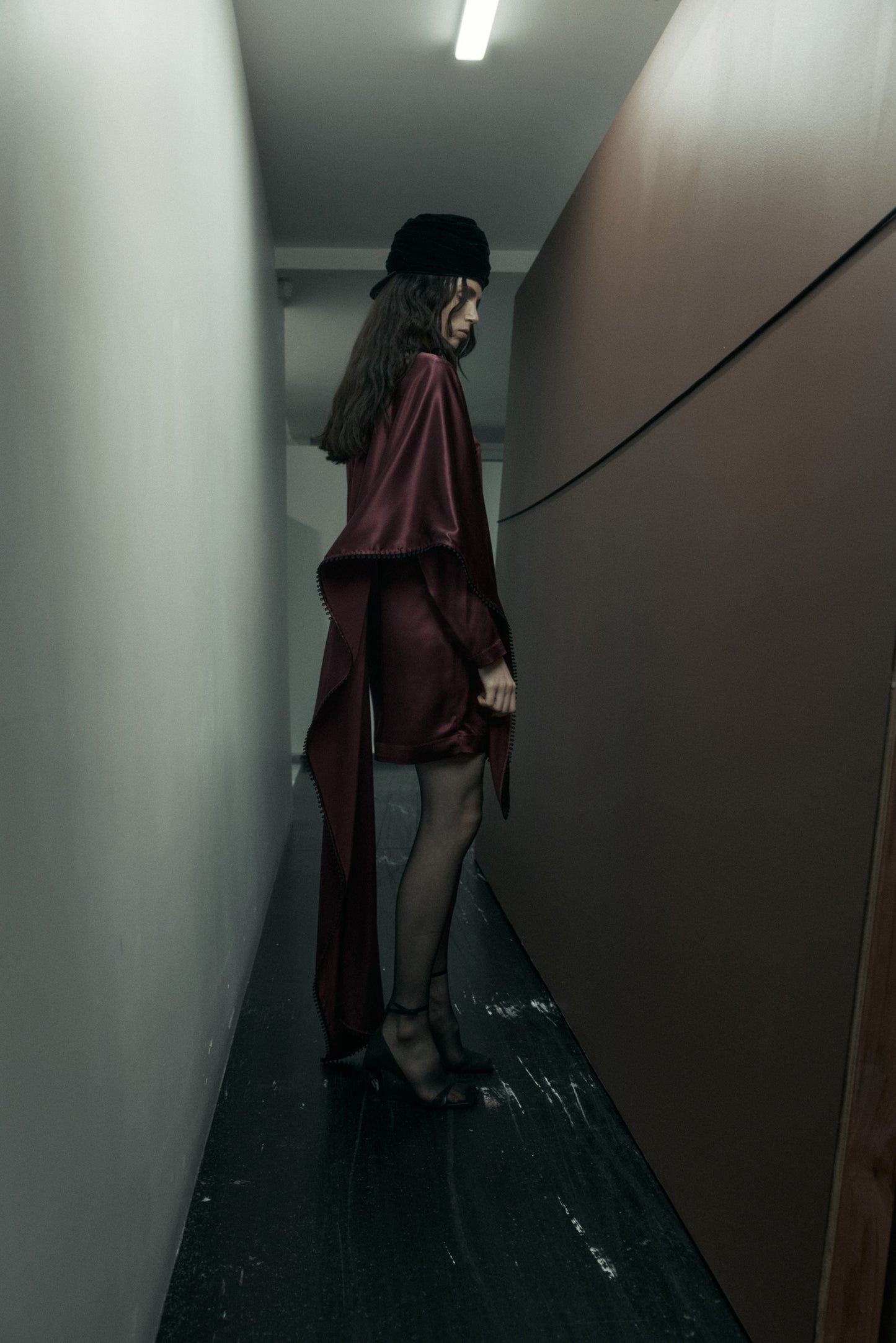 Saul Dress in Silk Satin