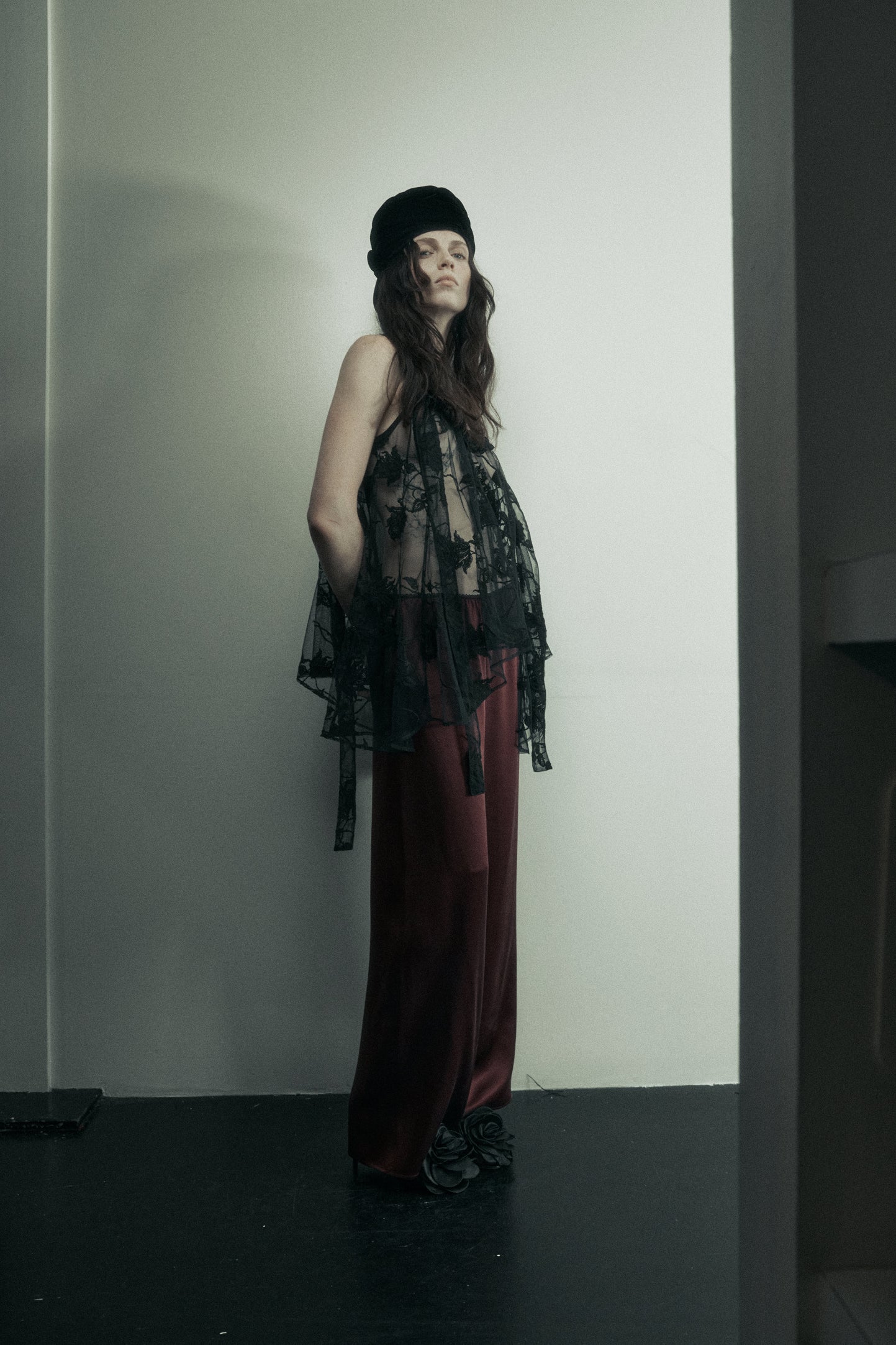 Irving Trouser in Silk Satin