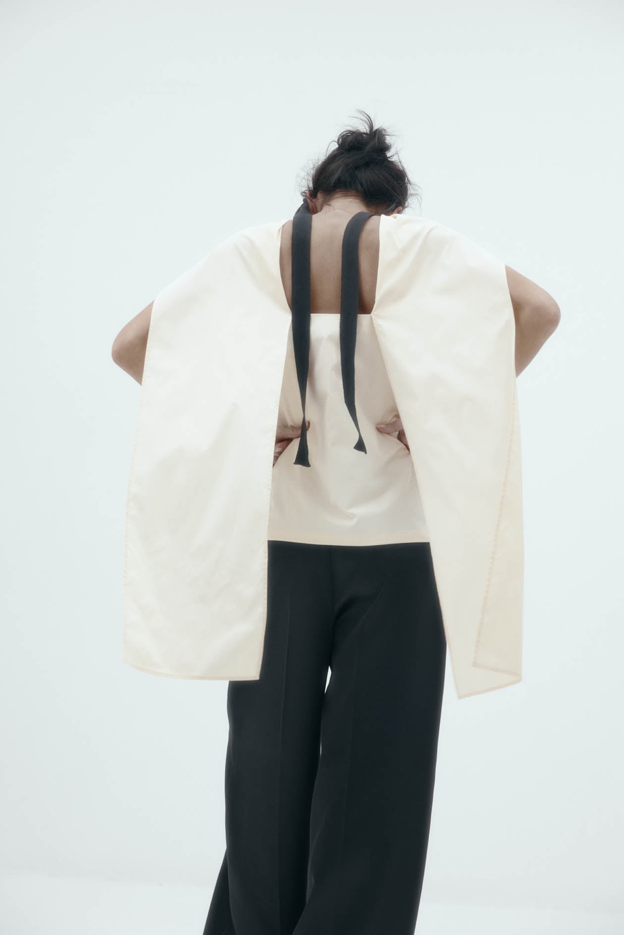 Beaded Head Tie in Silk