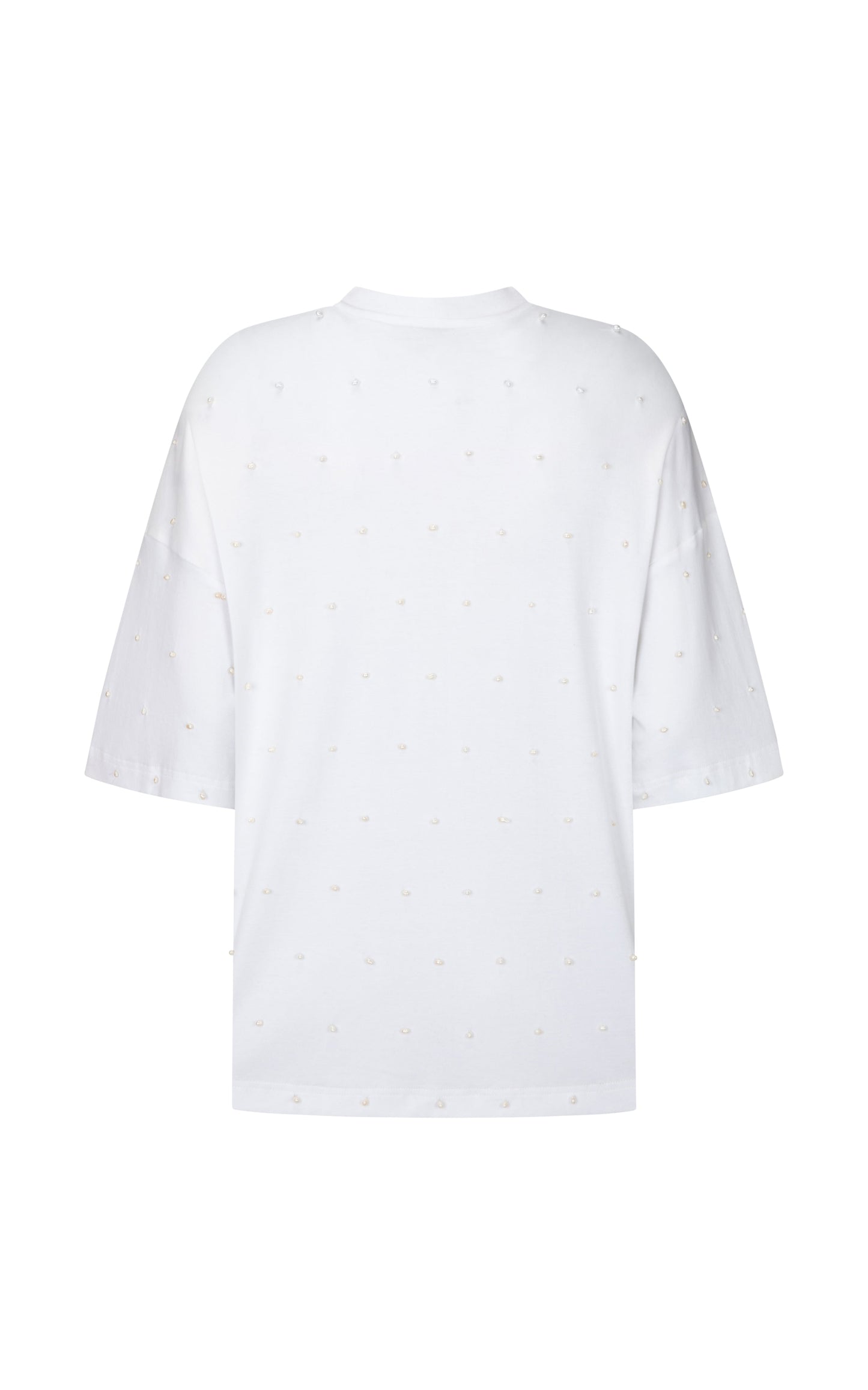 Beaded Gibson T-Shirt in Pearl Cotton