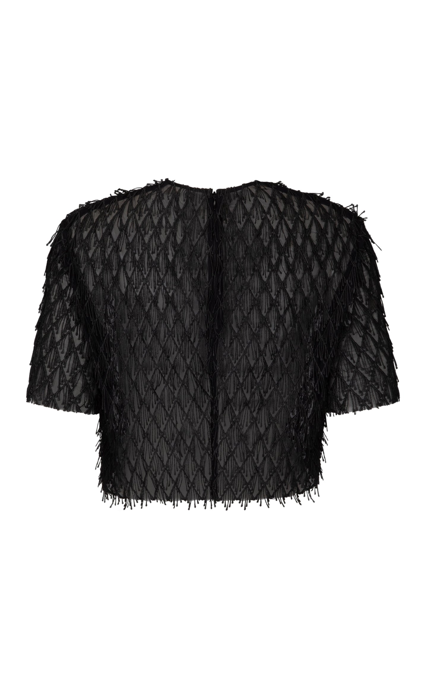 Ophelia Tee in Mesh Fringe