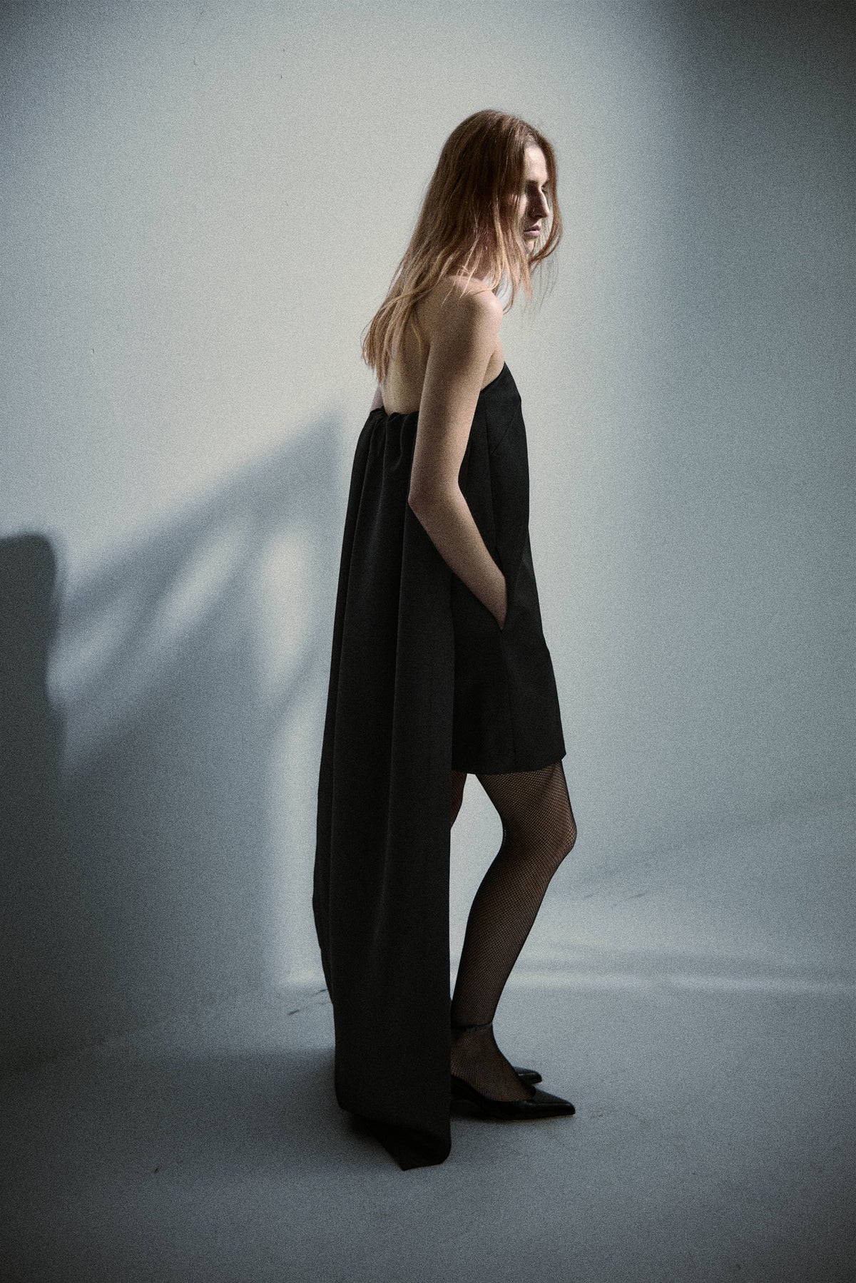 Coppola Dress in Satin Faille