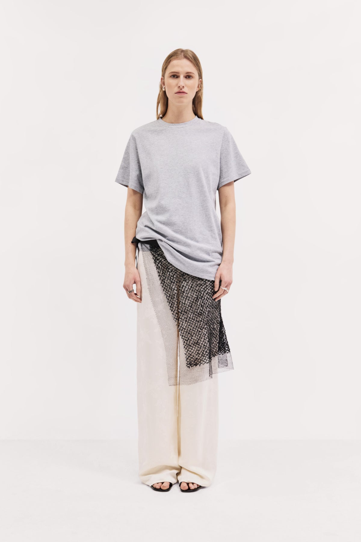 Beaded Apron in Beaded Fishnet
