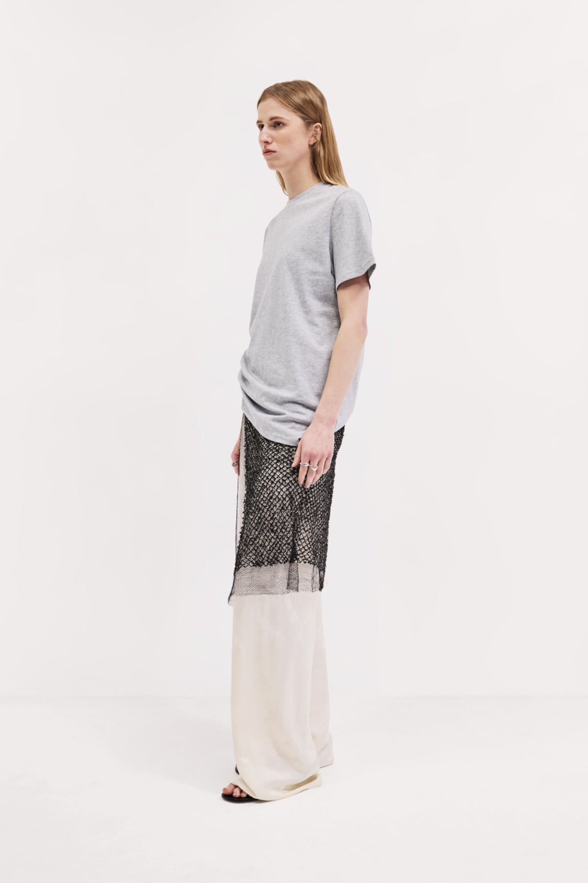 Beaded Apron in Beaded Fishnet