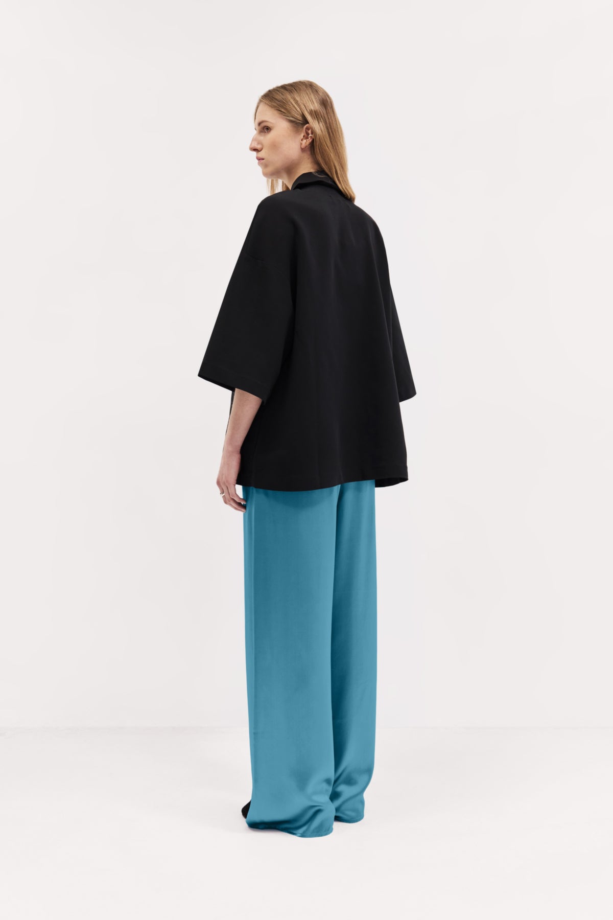 Irving Trouser in Silk Charmeuse