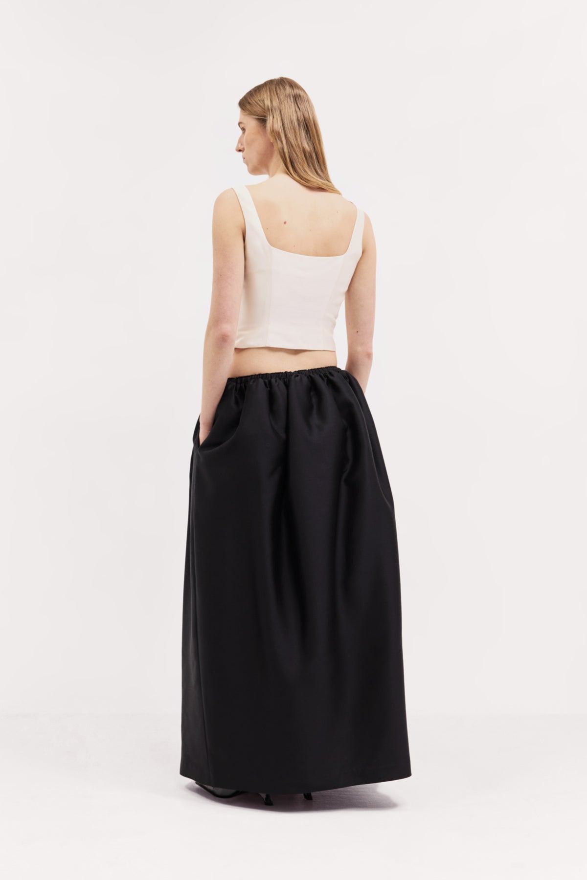 Ophelia Skirt in Silk Wool Taffeta