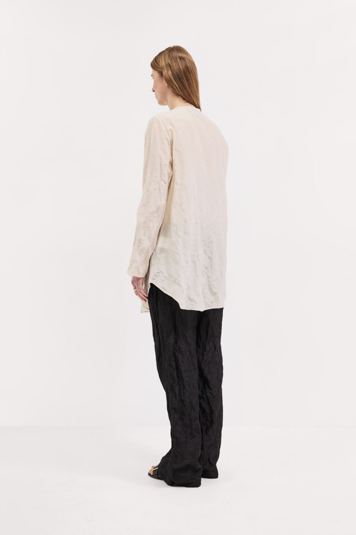 Over Shirt in Crinkle Cotton Silk