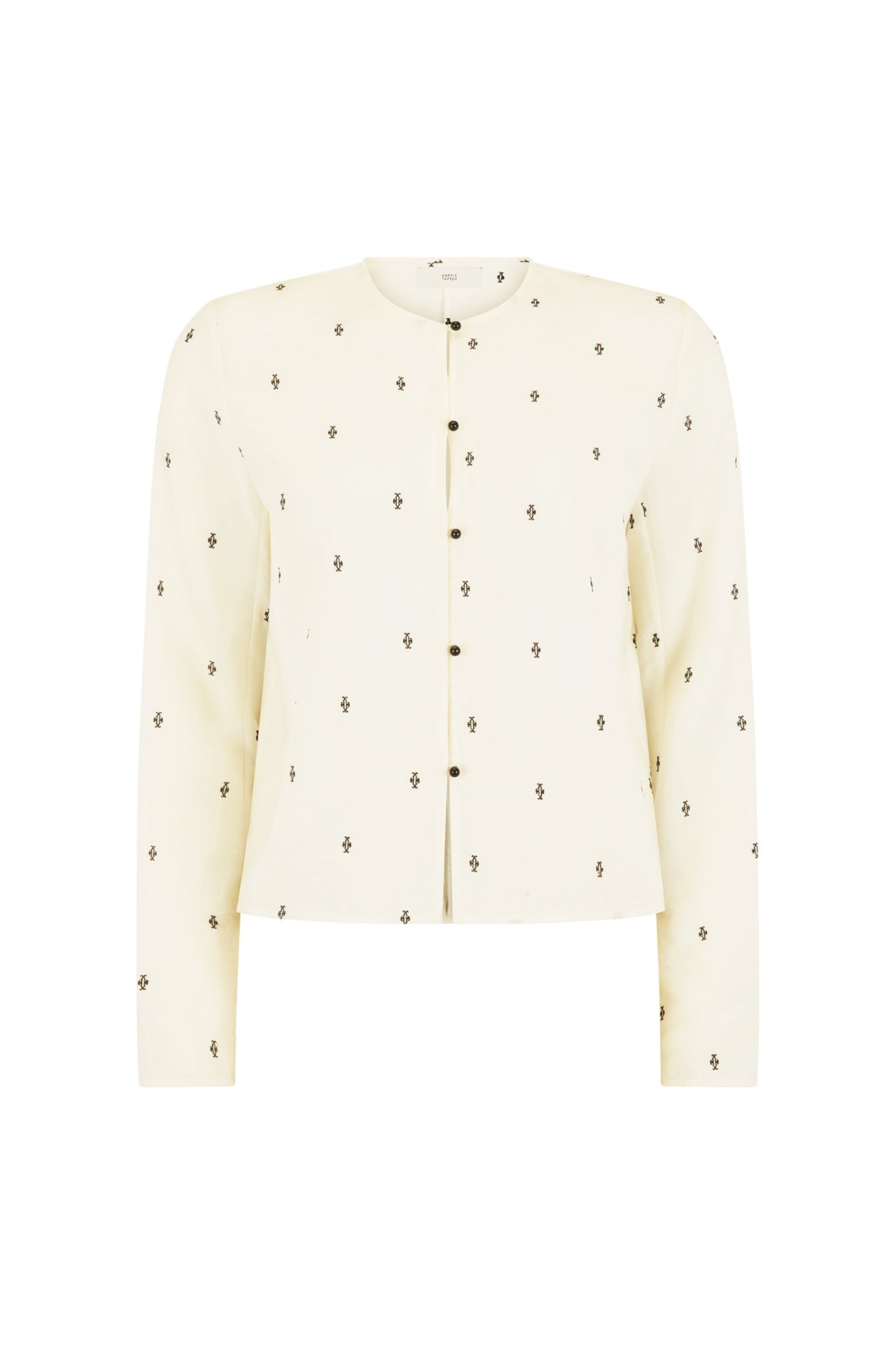 Eileen Top in Embroidered Silk