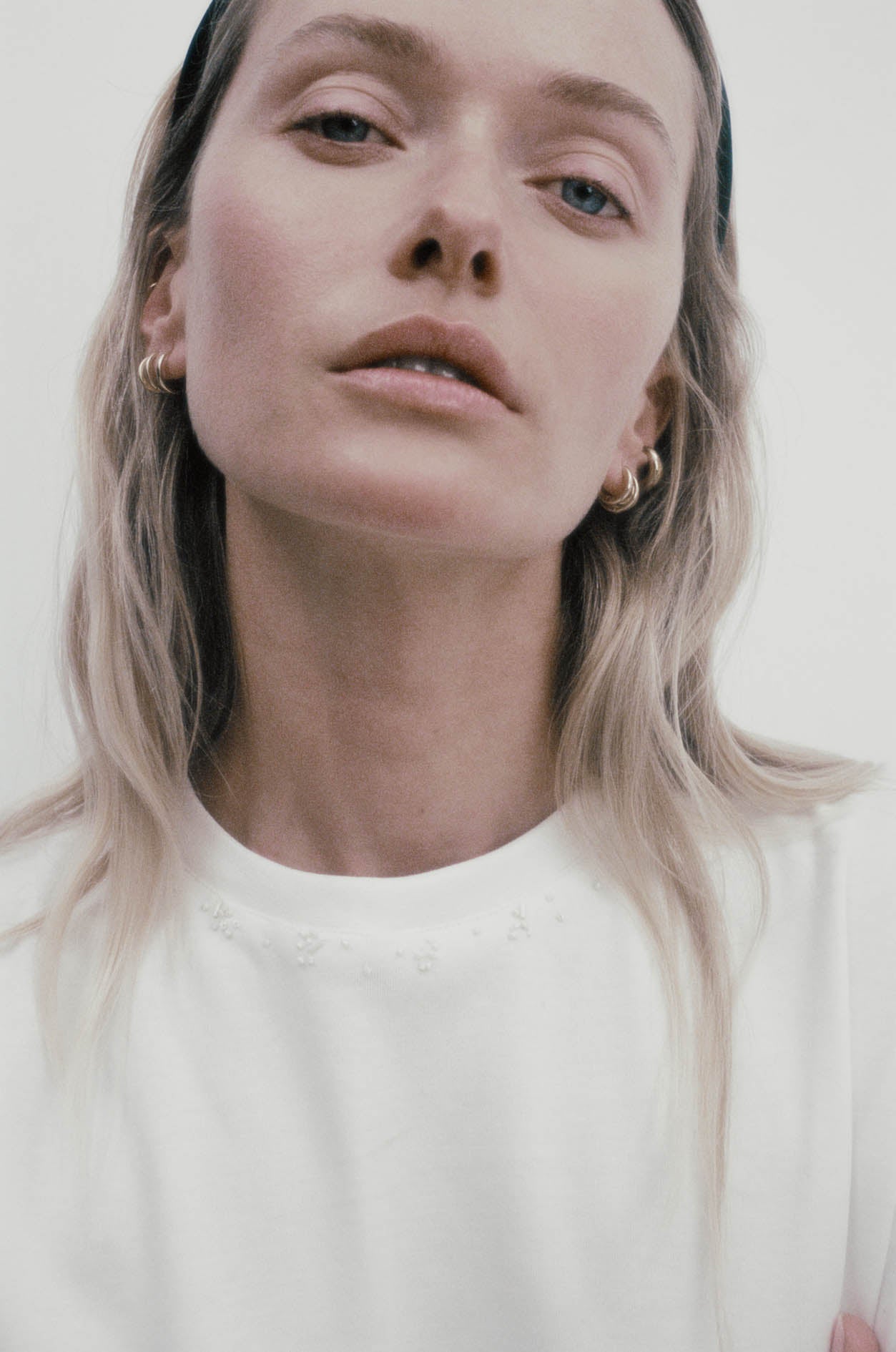 Lotte T-Shirt in Cotton Beading