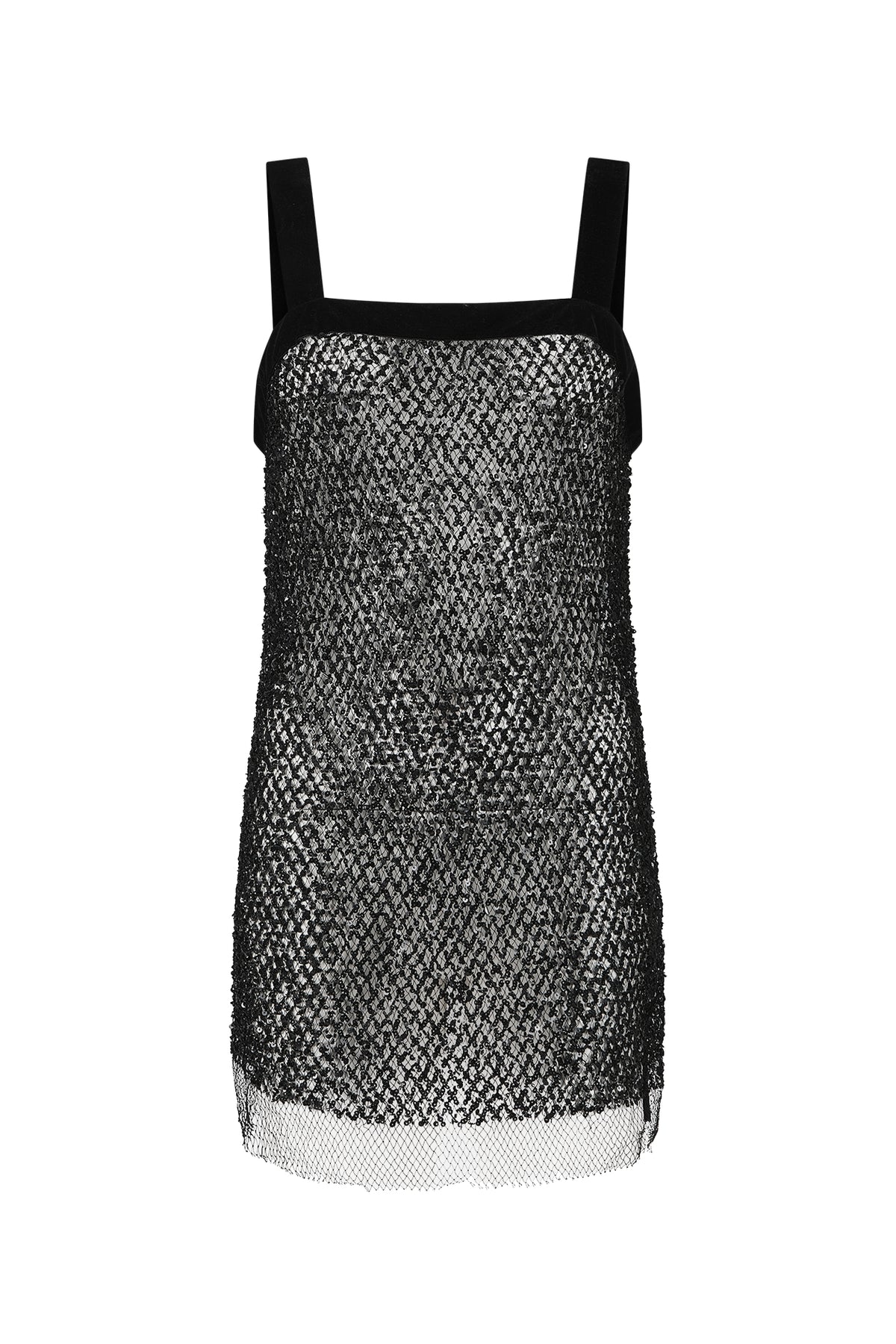 Priscilla Top in Beaded Fishnet