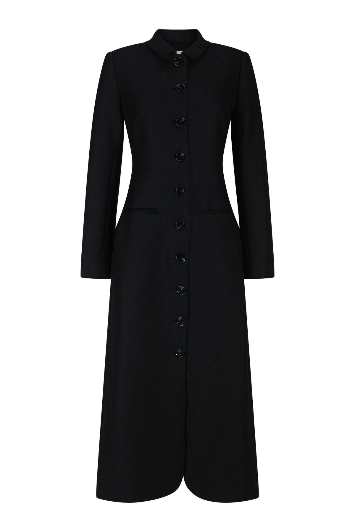 Bardot Coat in Wool Twill
