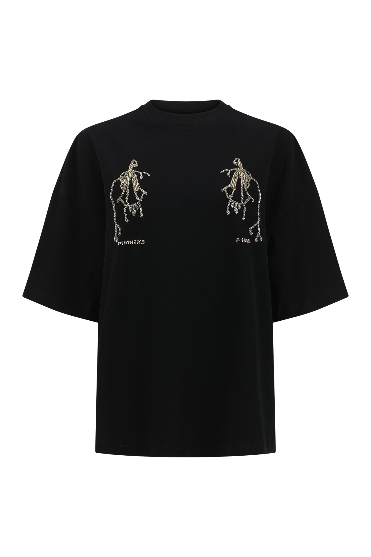 Mother T-Shirt in Cotton Beading