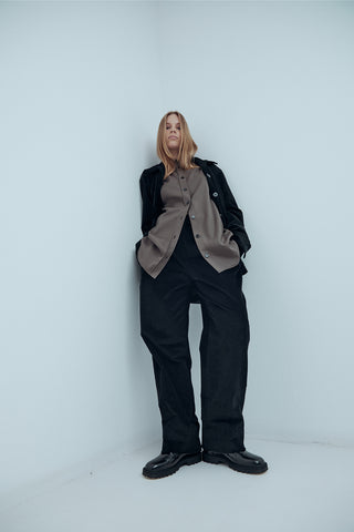 Magda Trouser Black Suiting