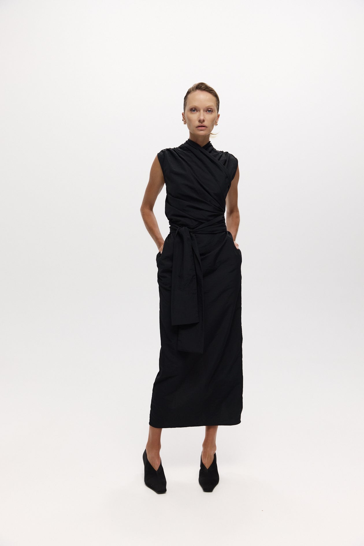 Chaimberlain Dress in Recycled Nylon