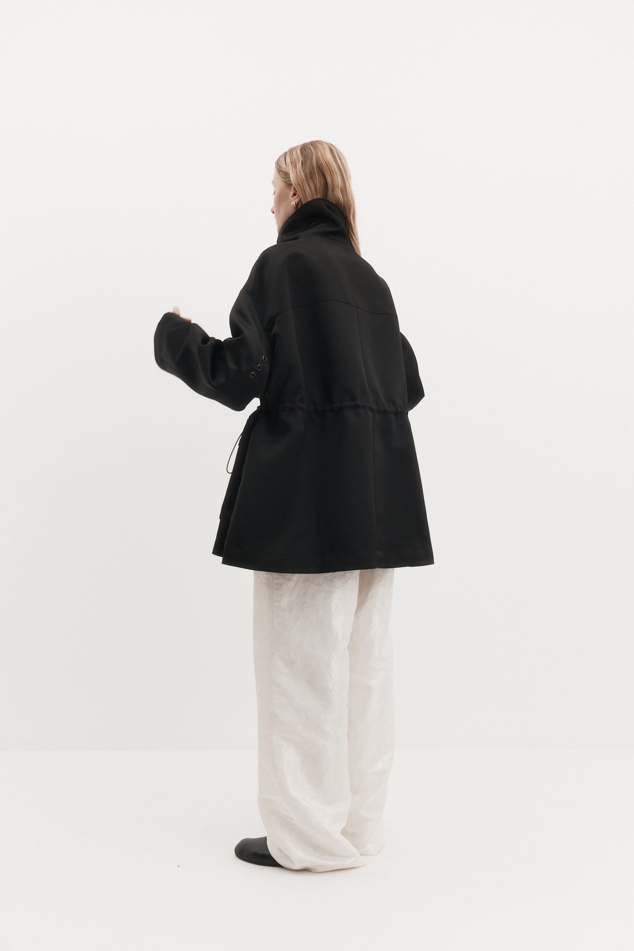 Drew Trouser in Embroidered Taffeta