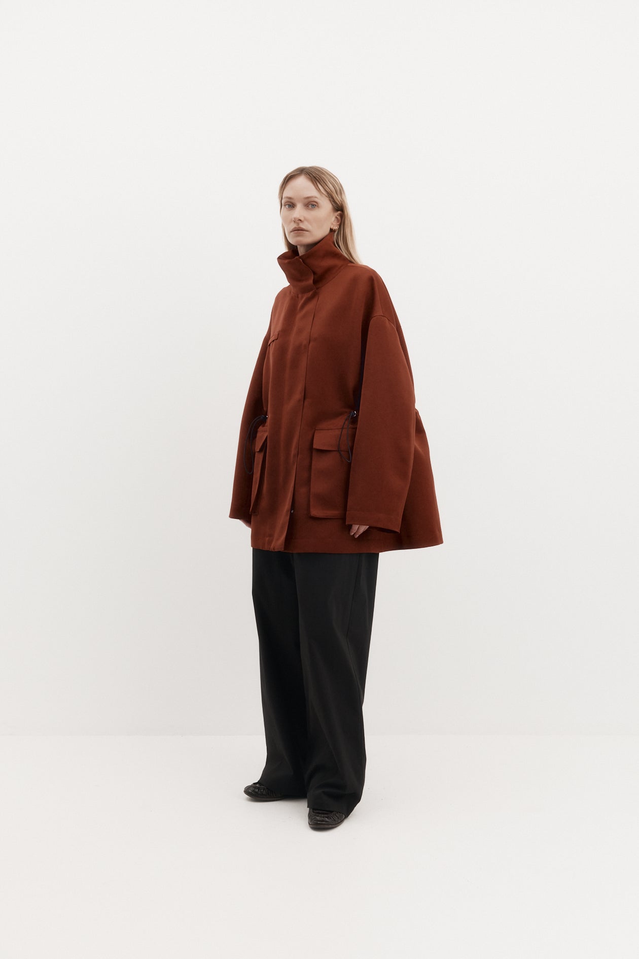 Balmoral Parka in Satin Faille