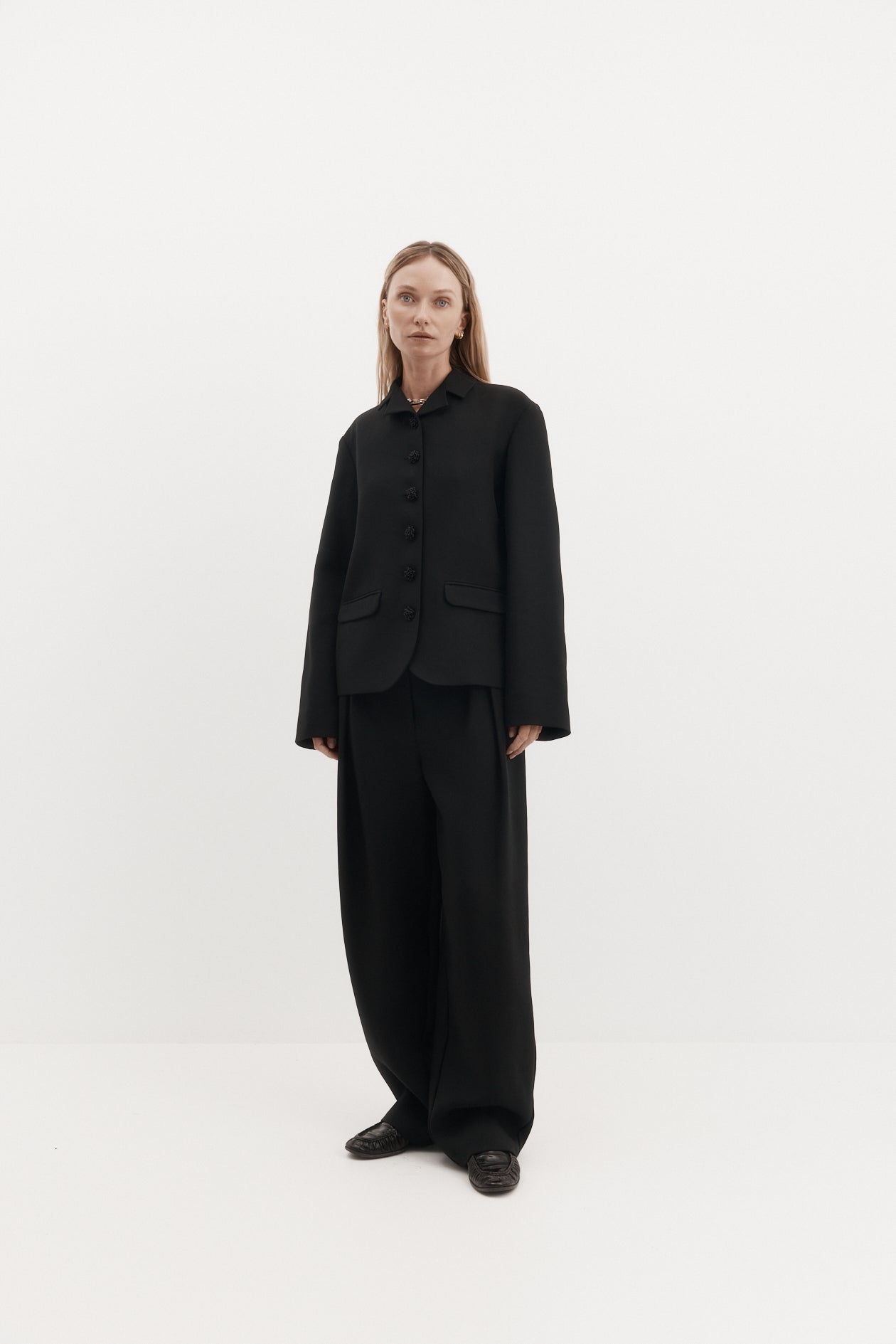 Cindy Jacket in Wool Tencel Suiting