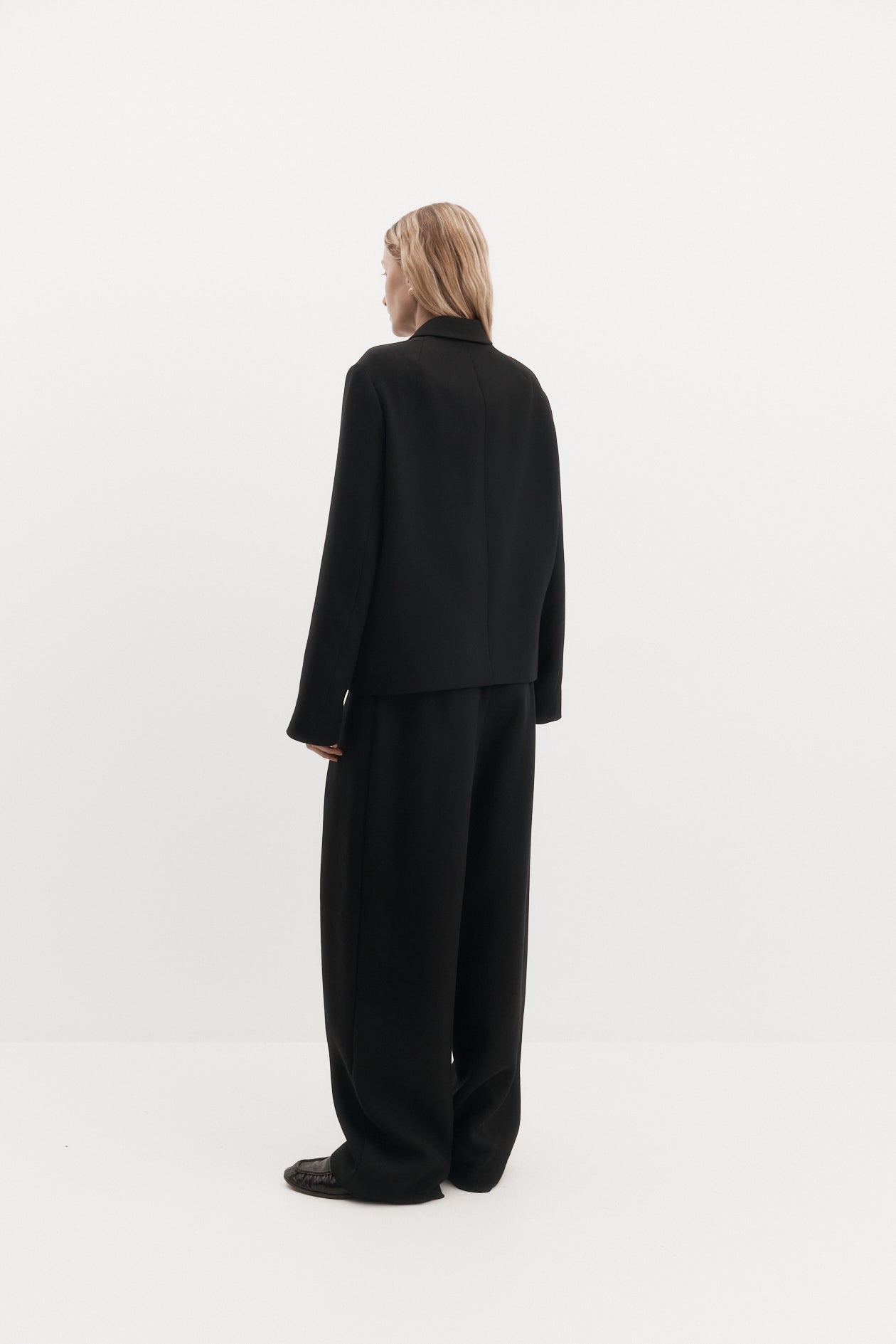 Cindy Jacket in Wool Tencel Suiting