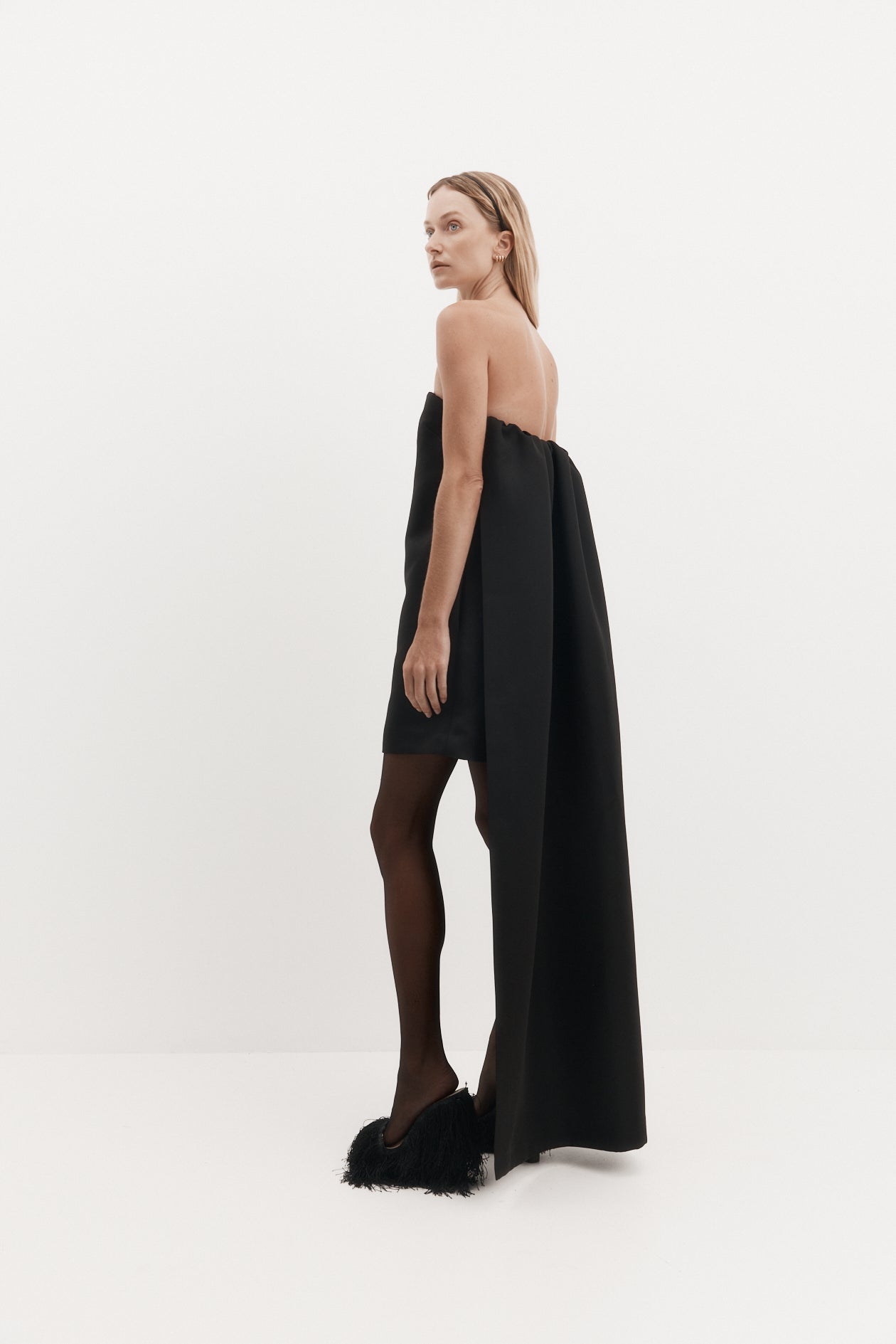 Coppola Dress in Satin Faille