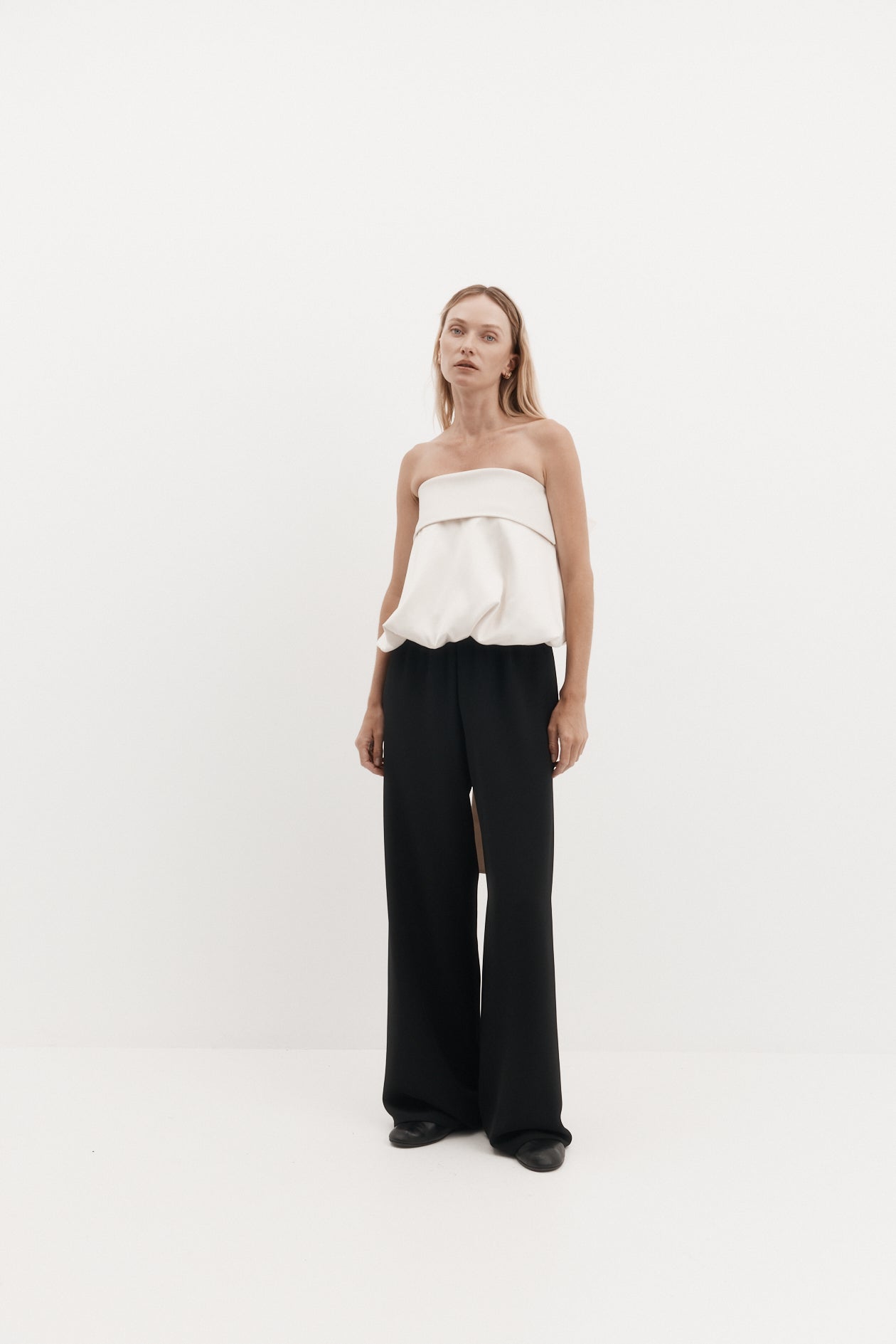 Eliza Top in Bonded Satin