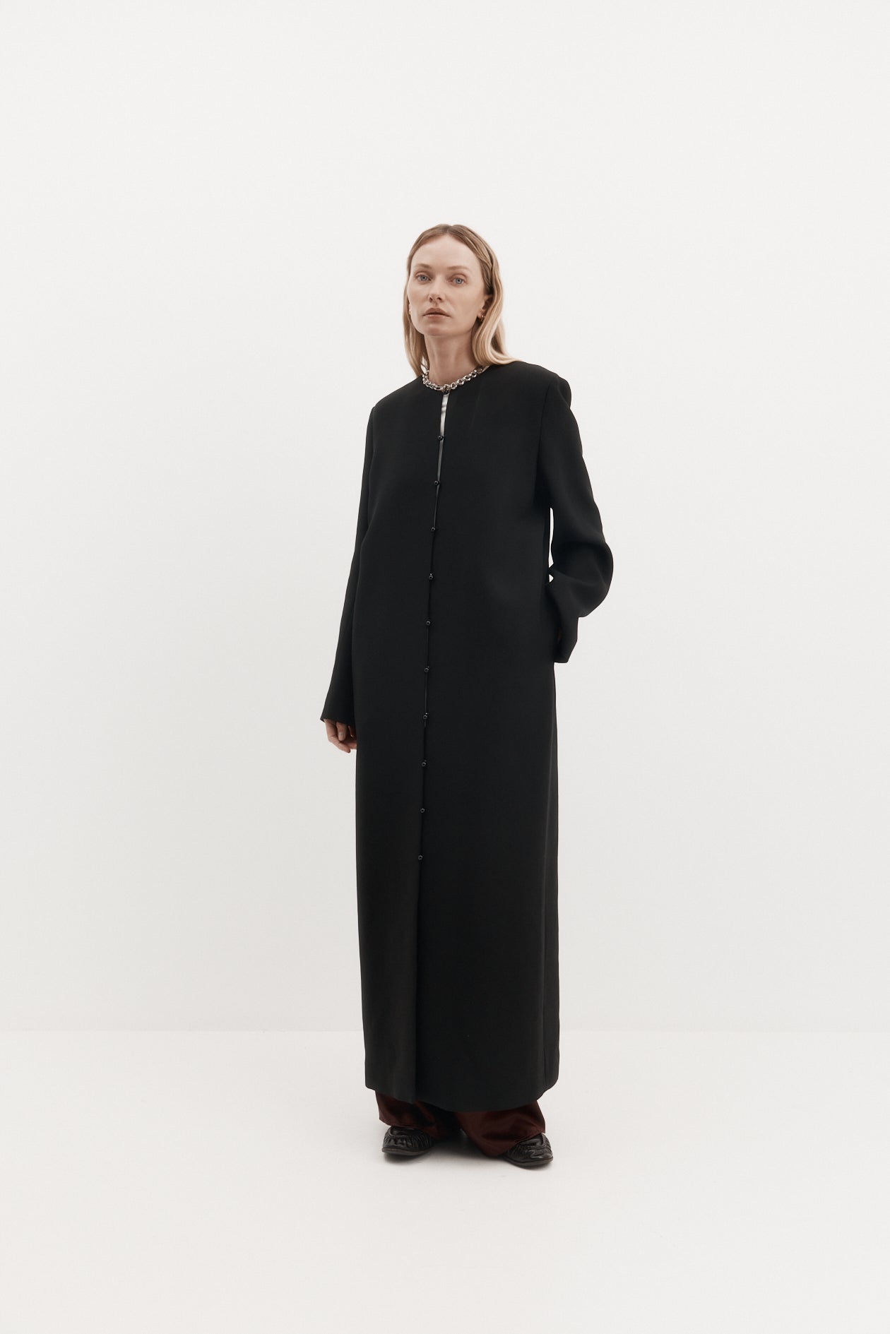 Eileen Coat in Wool Tencel Suiting