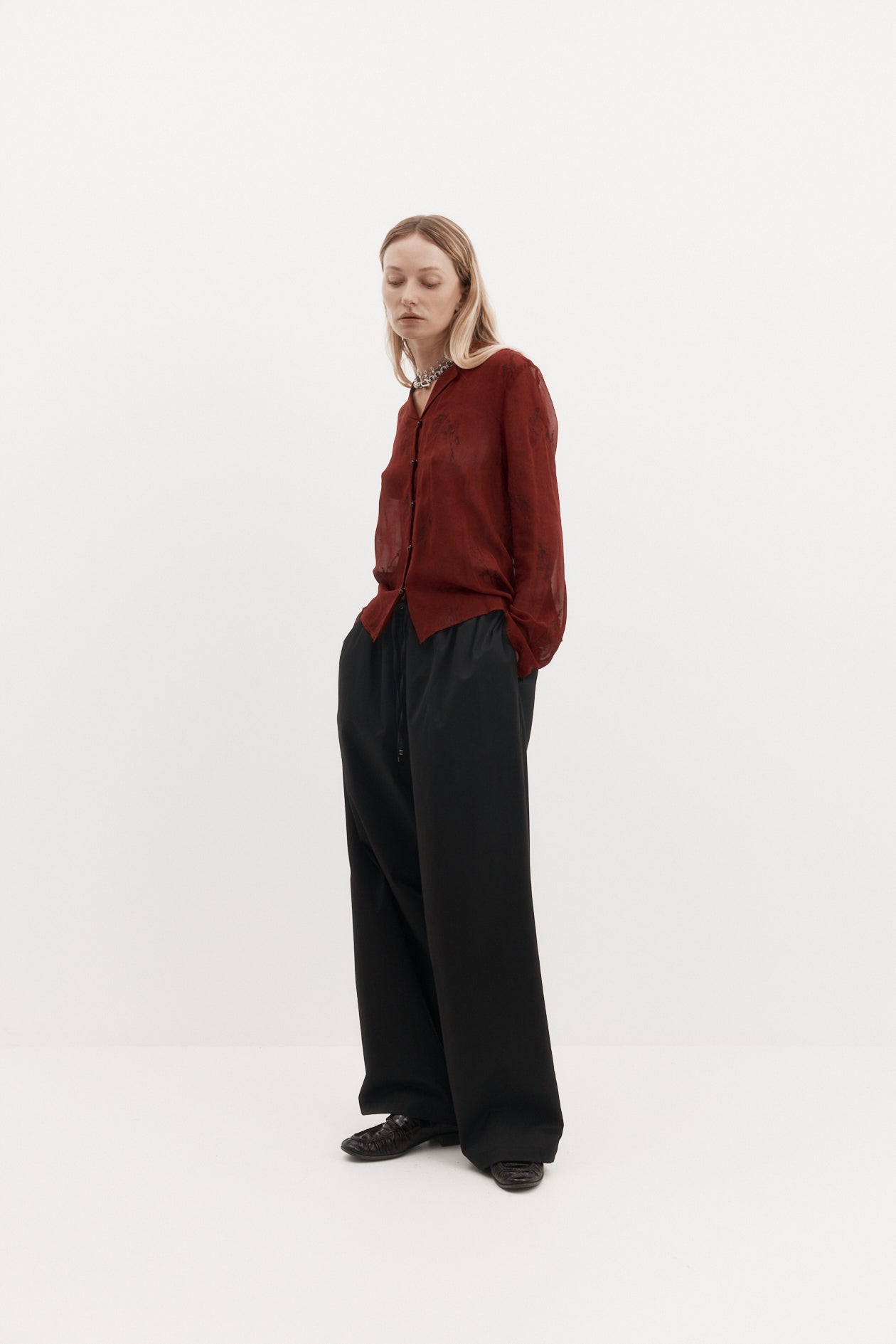 Iris Shirt in Silk Georgette