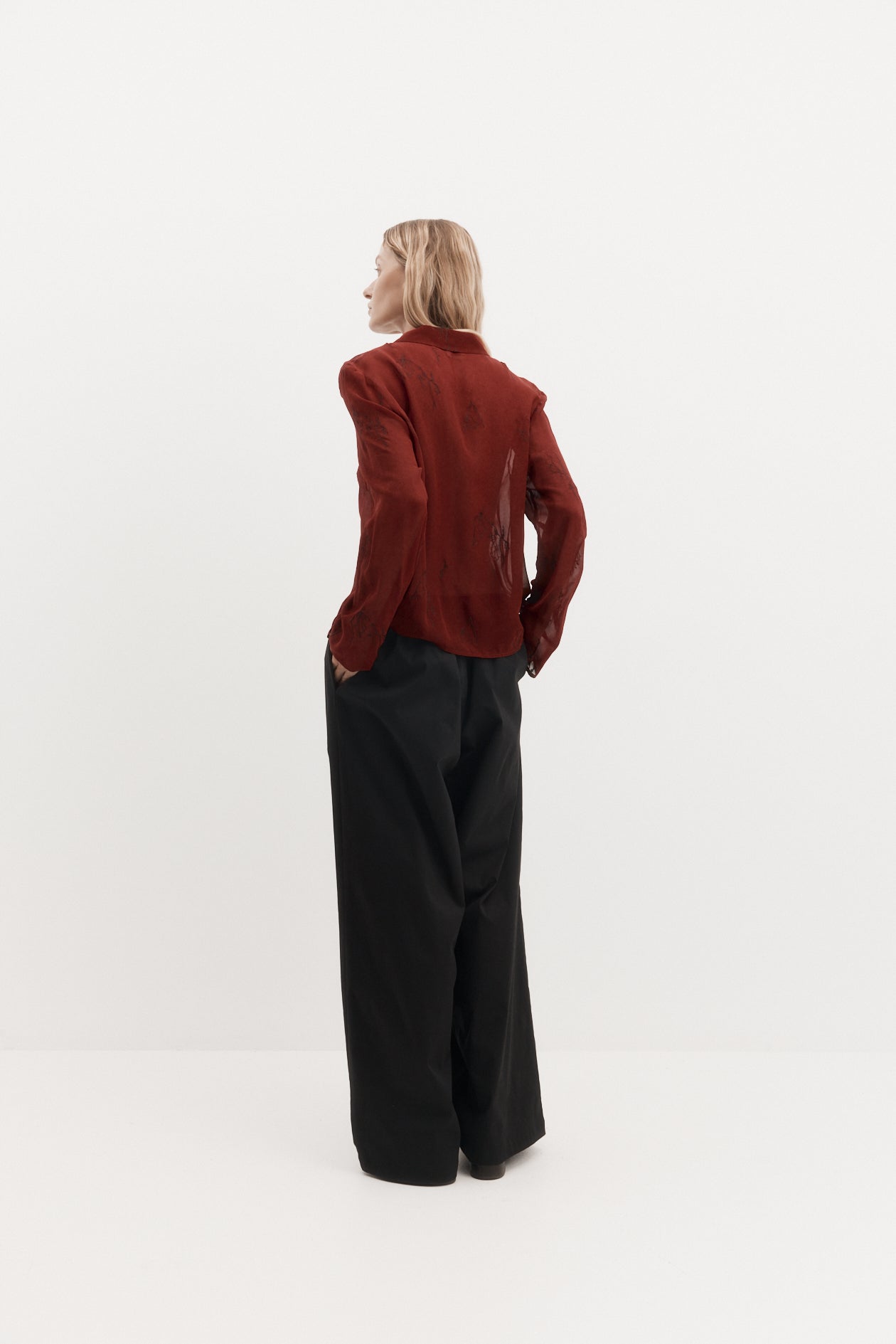 Iris Shirt in Silk Georgette