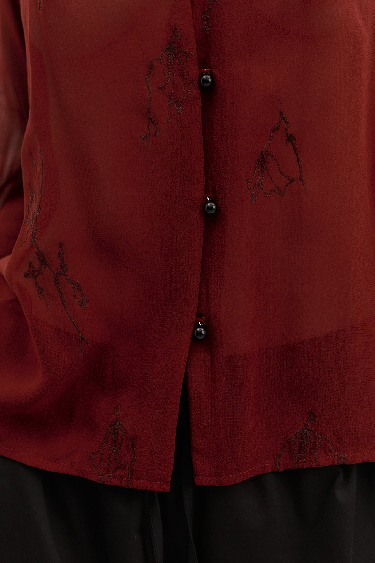 Iris Shirt in Silk Georgette