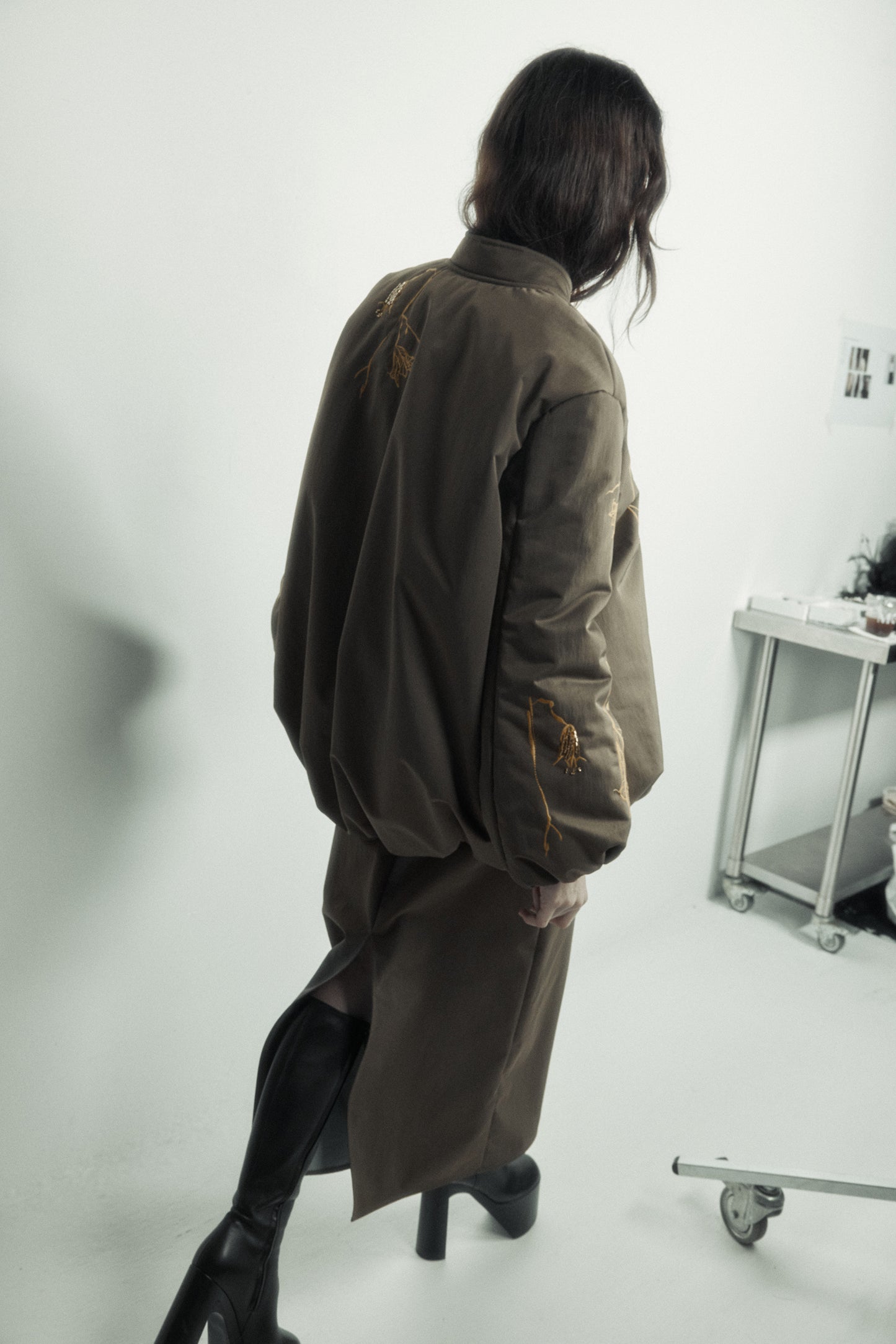 Chloe Jacket in Laminated Nylon