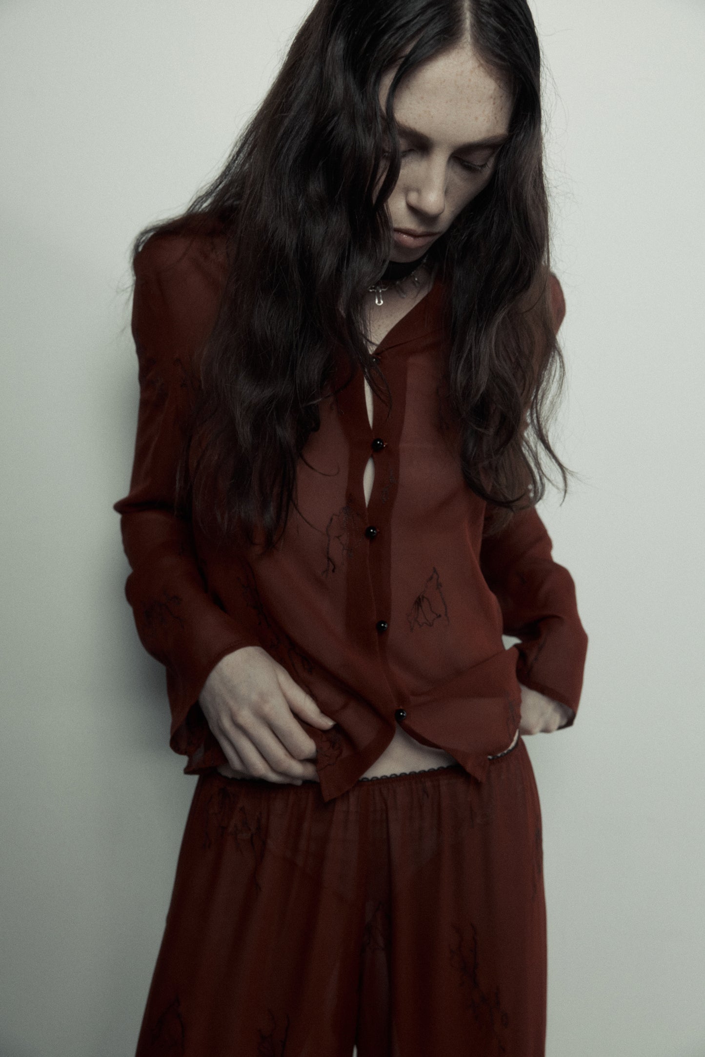 Iris Shirt in Silk Georgette