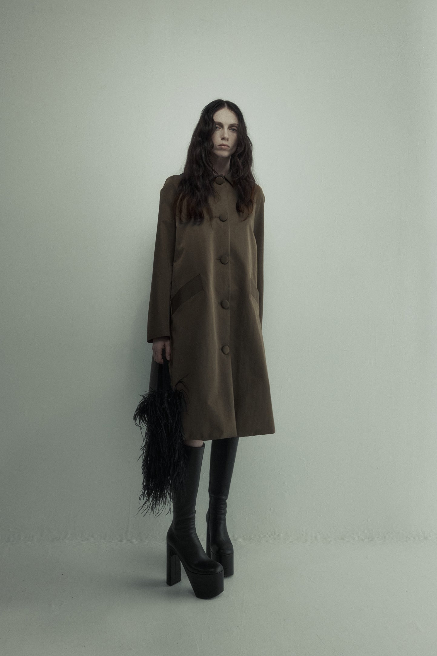 Sylvie Coat in Laminated Nylon