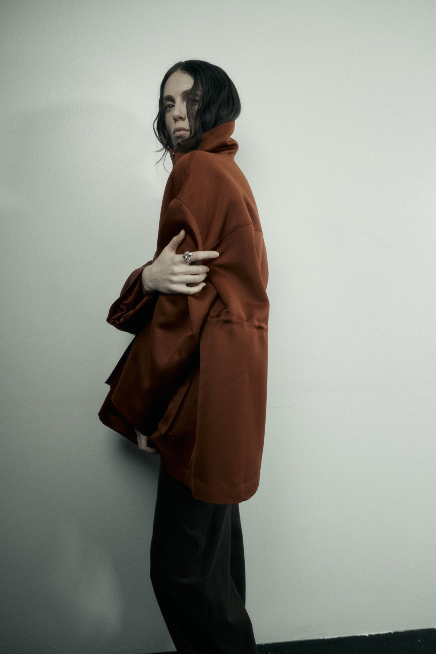 Balmoral Parka in Satin Faille