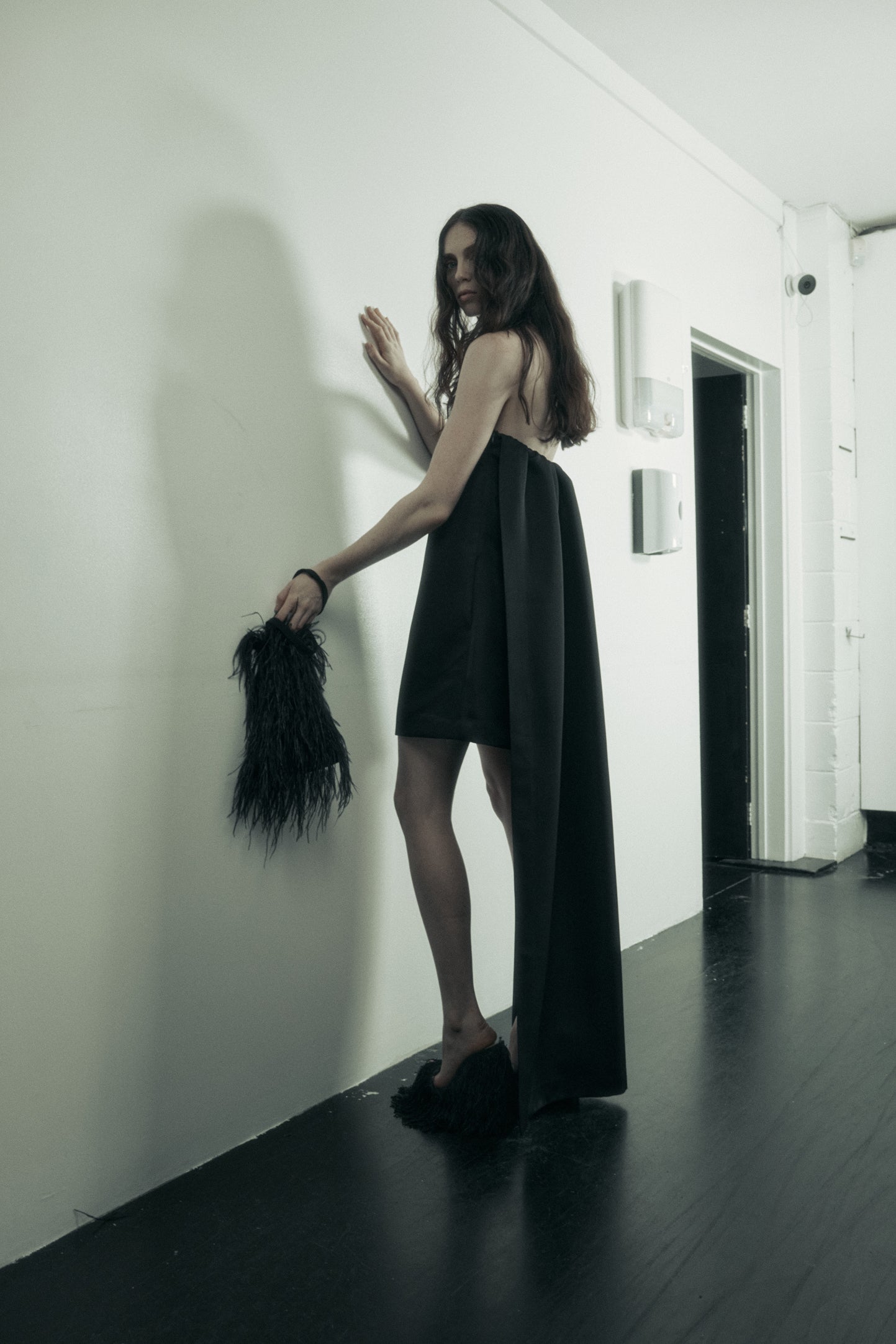 Coppola Dress in Satin Faille