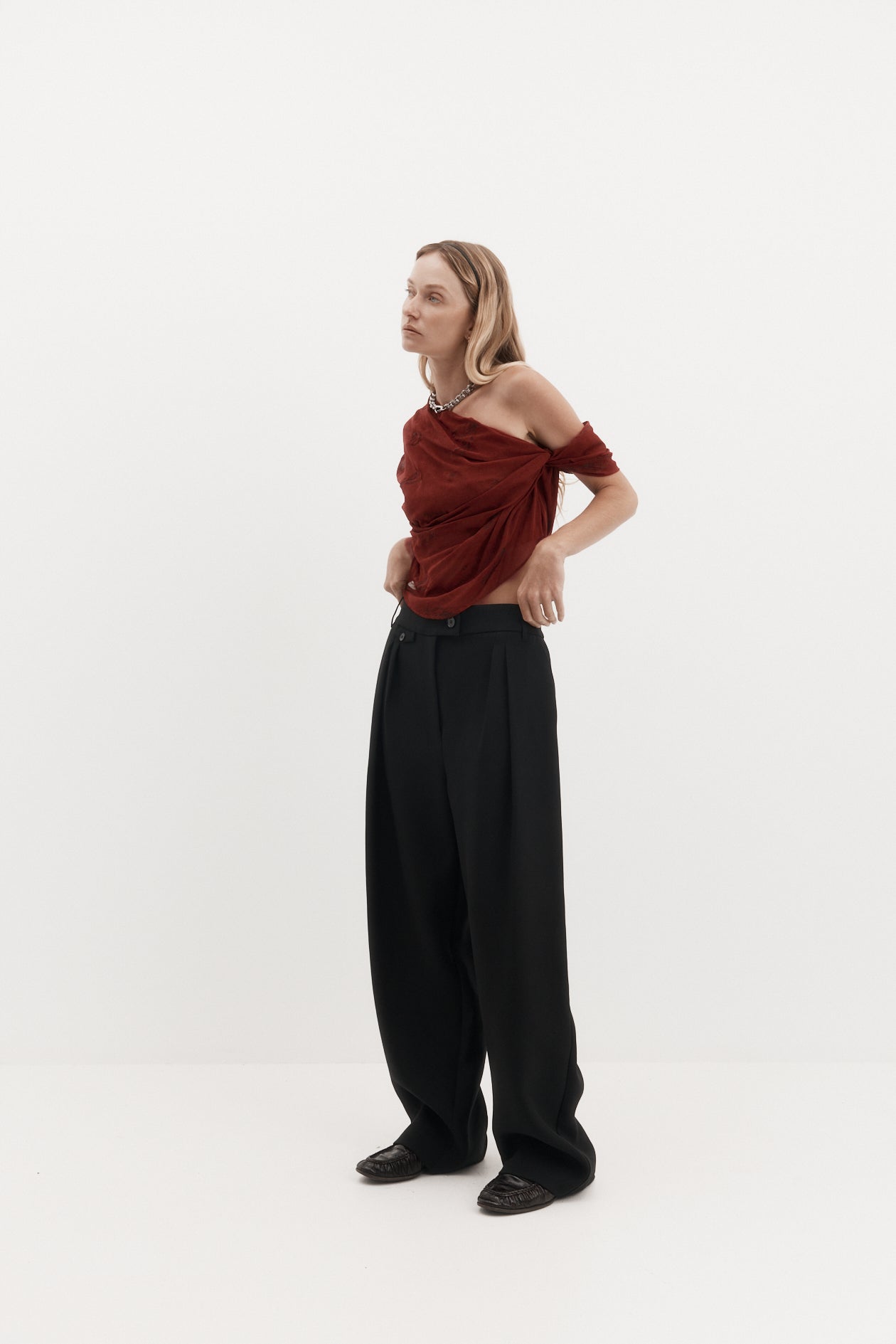 Bruno Trouser in Wool Tencel Suiting