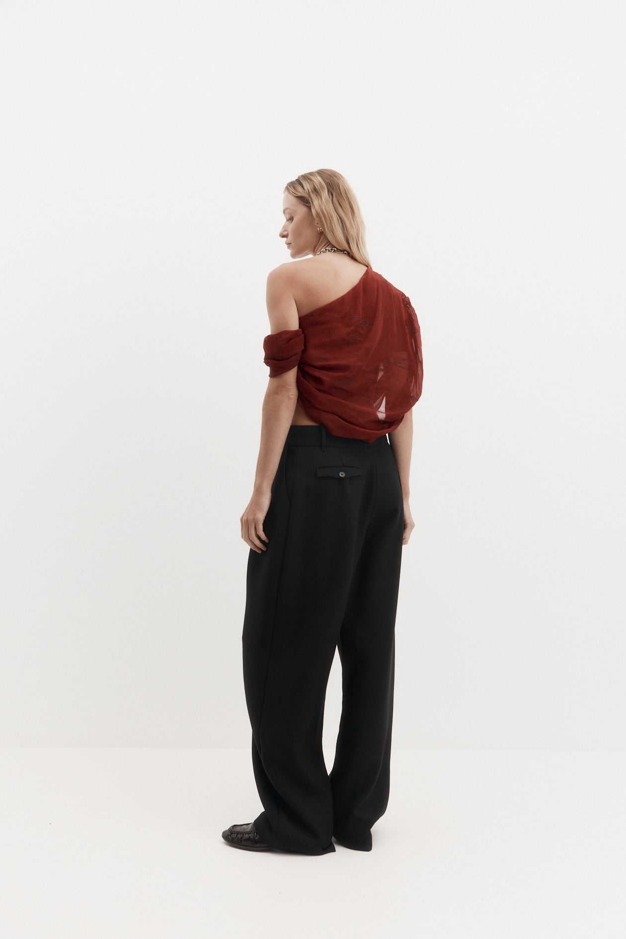 Lucille Top in Silk Georgette