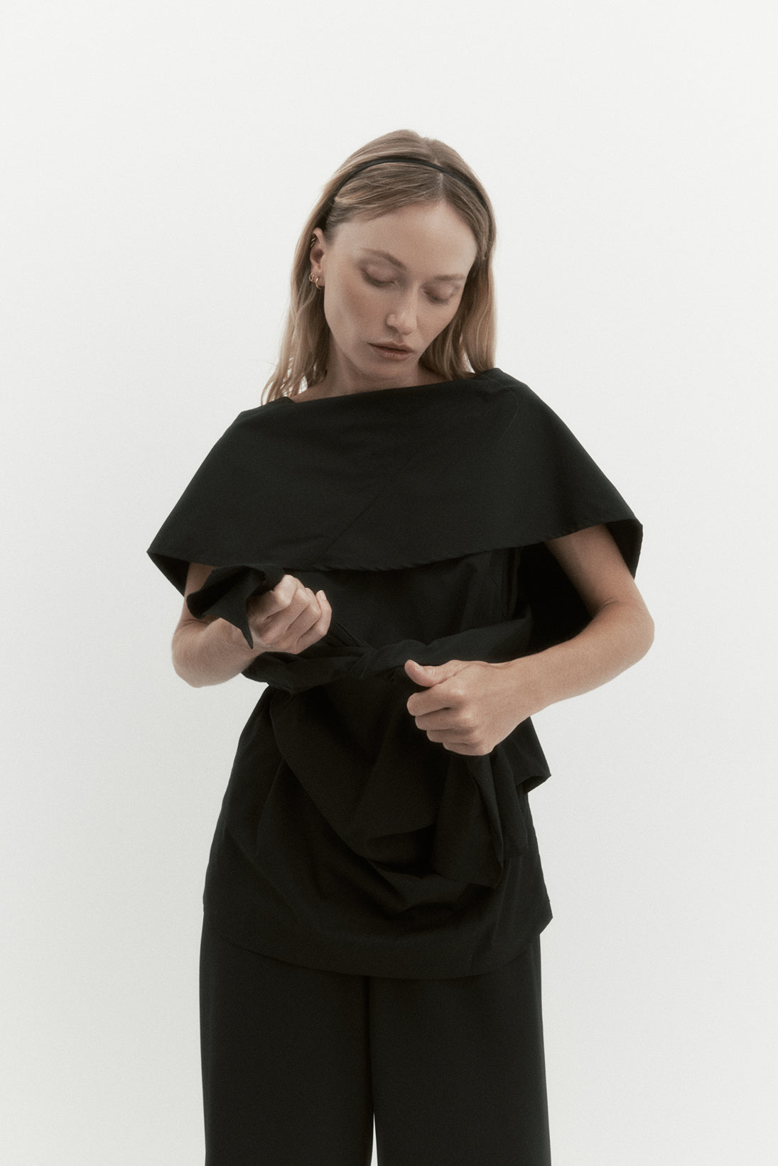 Laro Top in Tech Taffeta