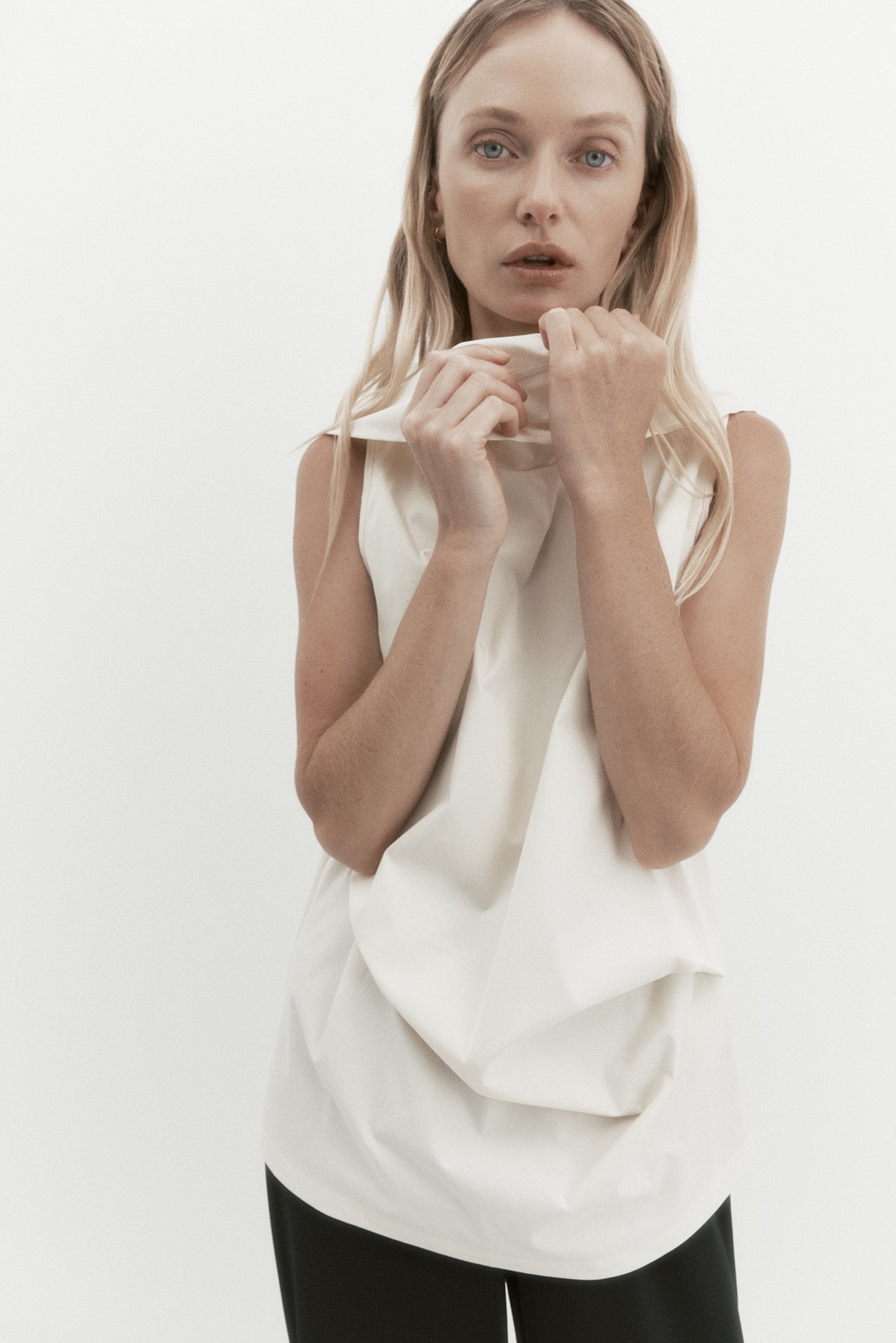 Laro Top in Tech Taffeta