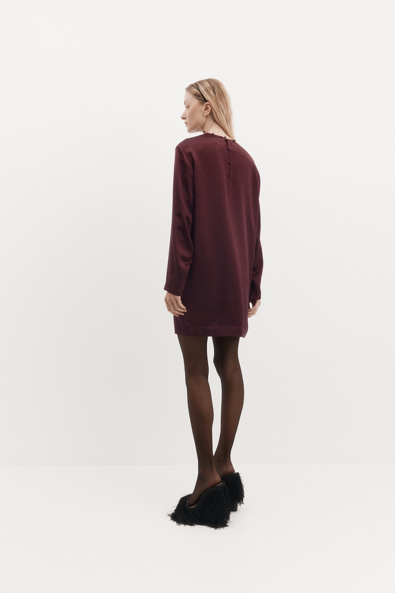 Saul Dress in Silk Satin