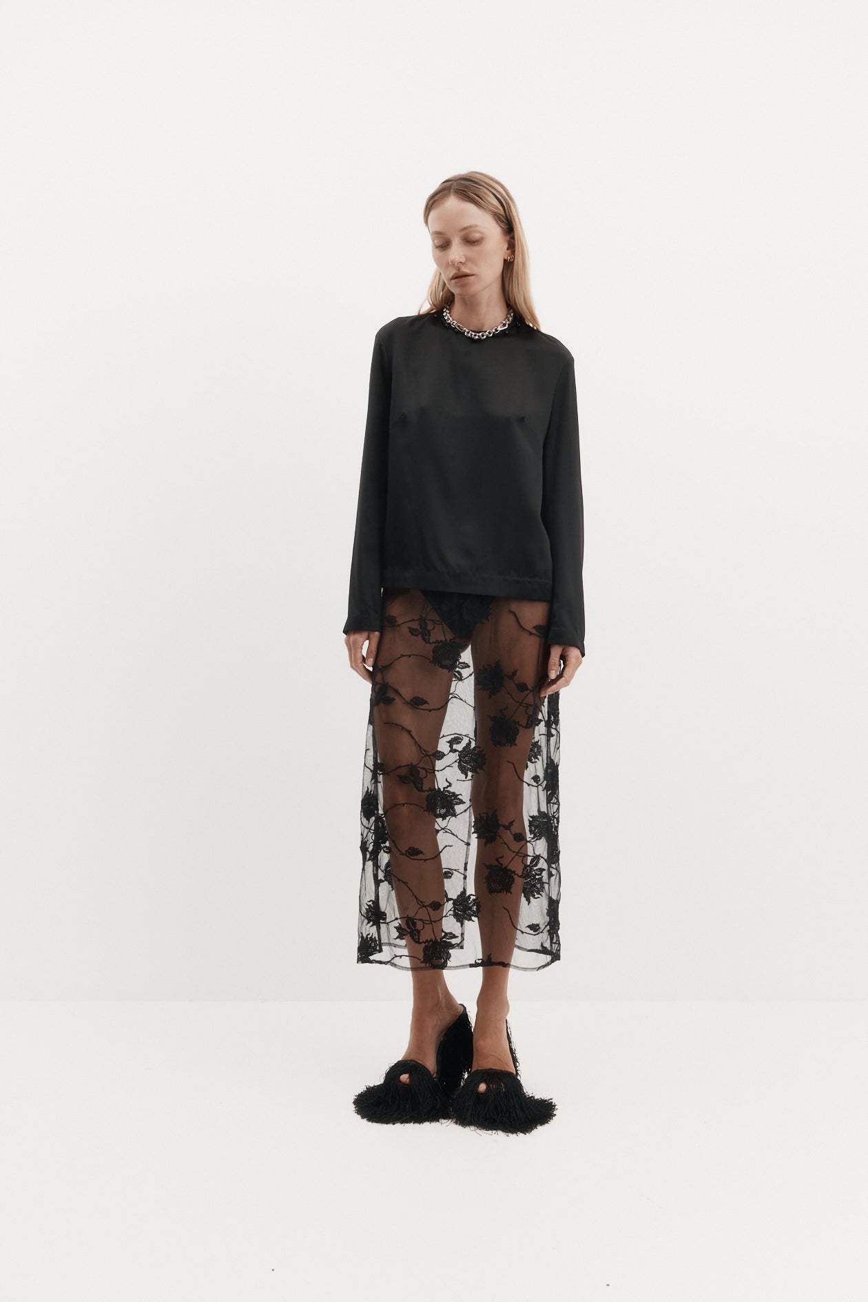 Camilla Skirt in Embroidered Tulle