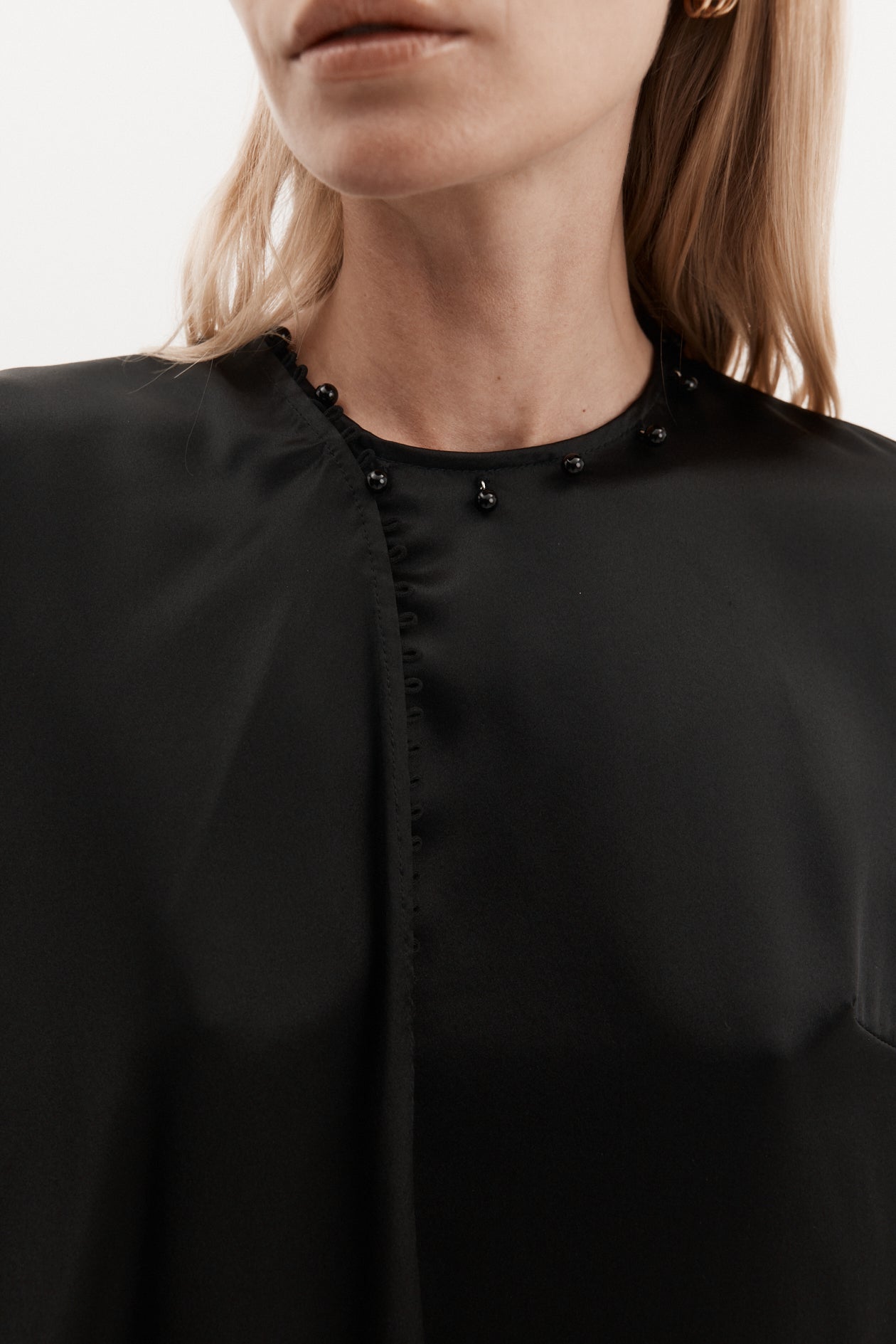 Saul Top in Silk Satin