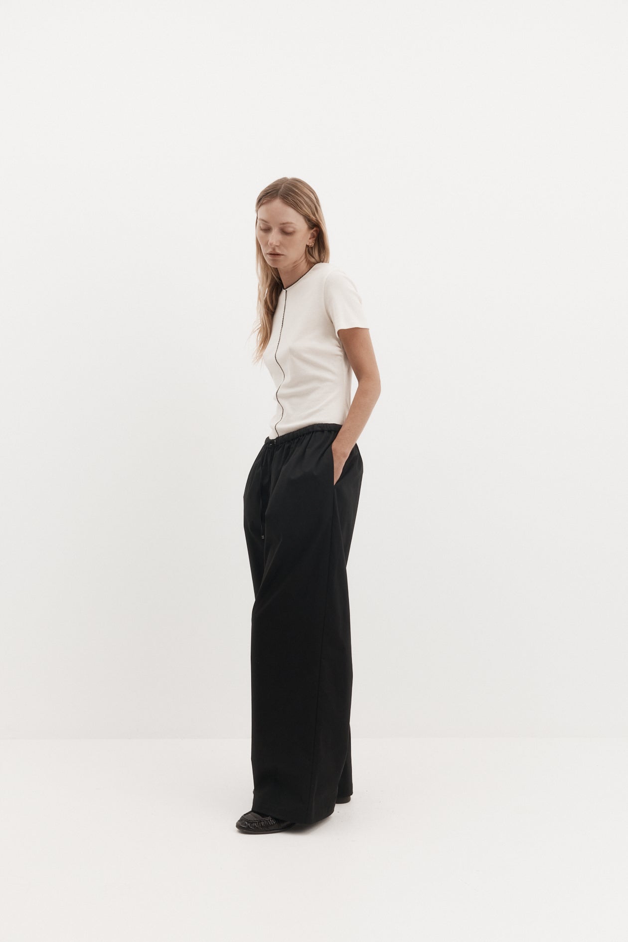 Drew Trouser in Brushed Cotton