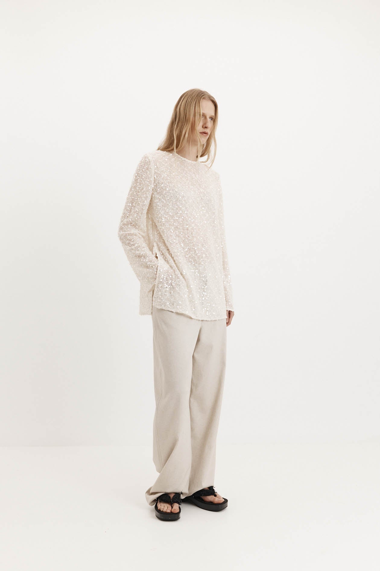 Eva Top in Sequin Knit