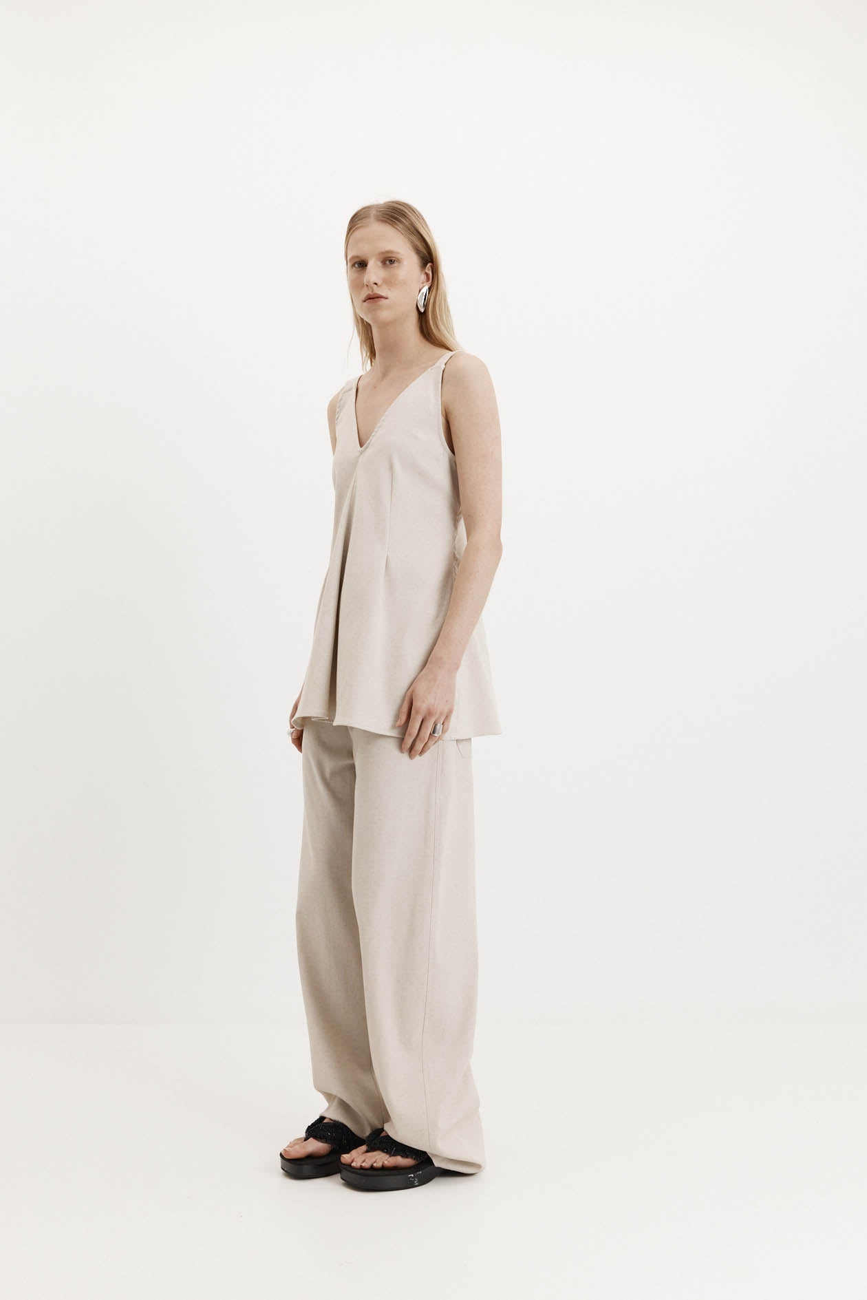 Lucinda Top in Summer Suiting