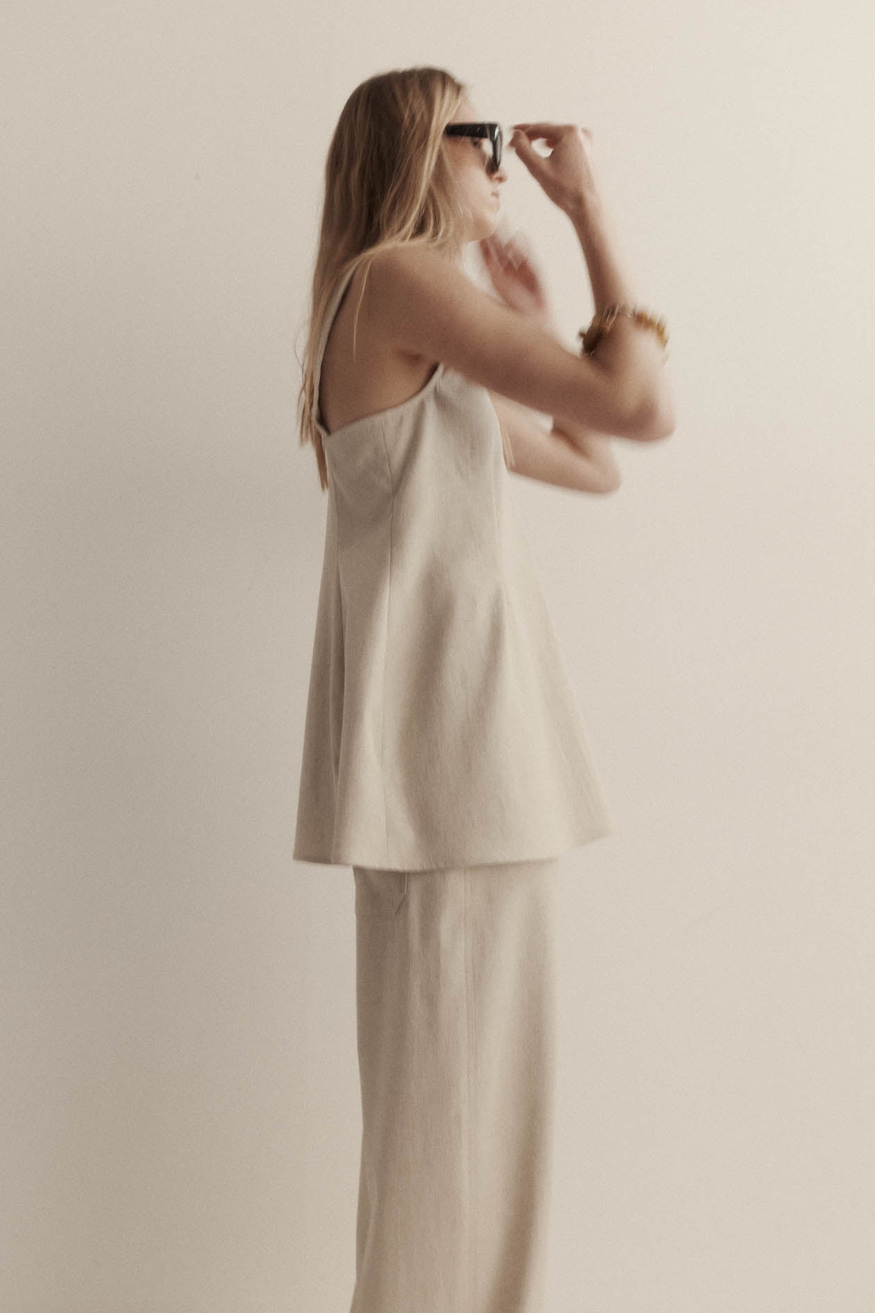 Lucinda Top in Summer Suiting