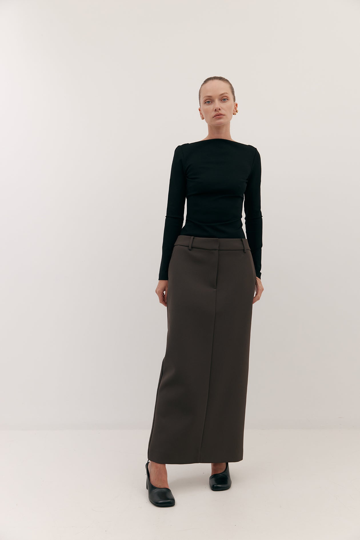 Long Jas Skirt Umber