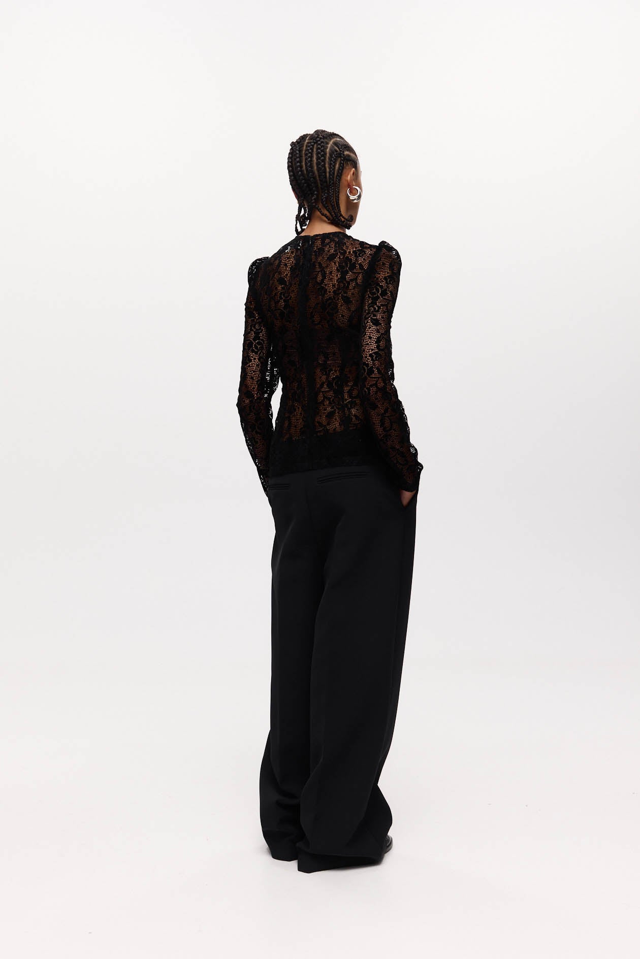 Helena Top Black Lace