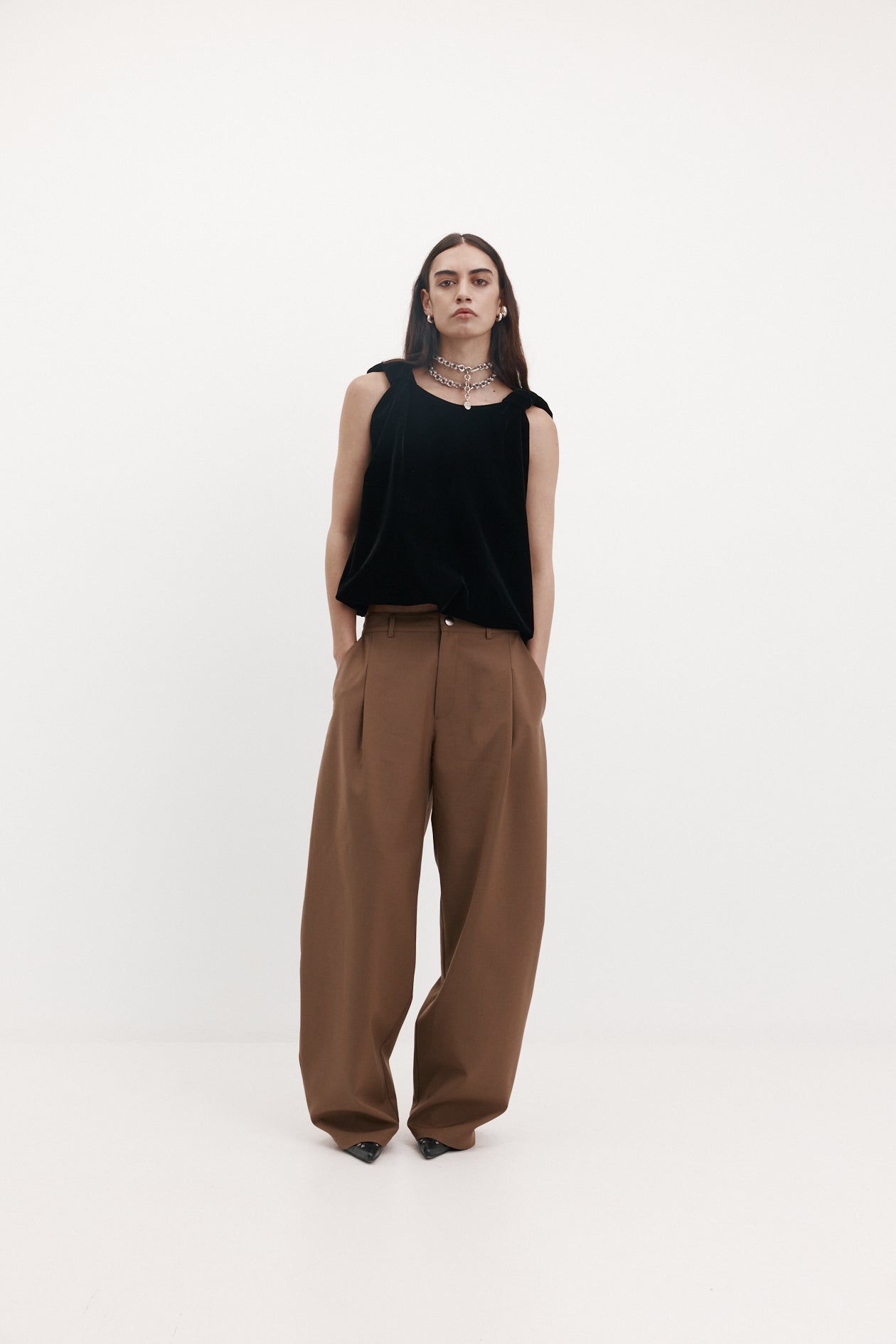 Knot Top in Velvet