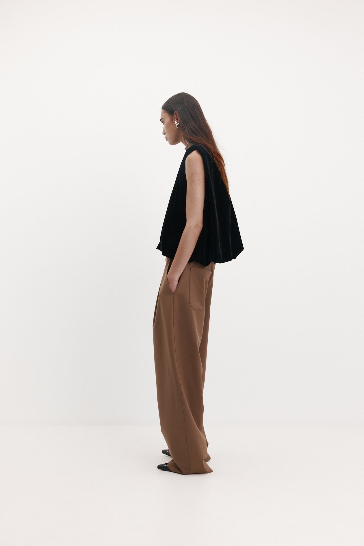 Knot Top in Velvet