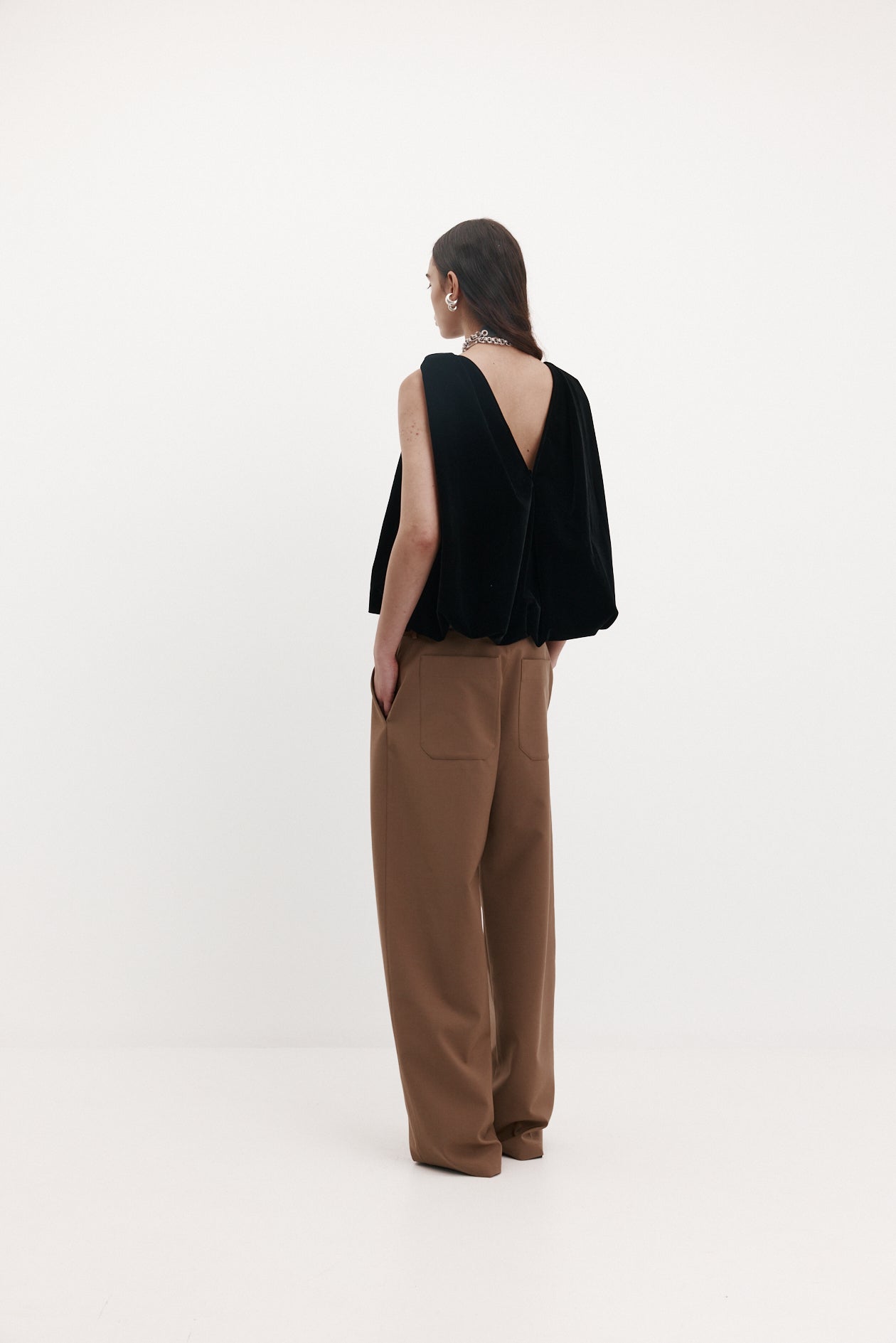 Knot Top in Velvet